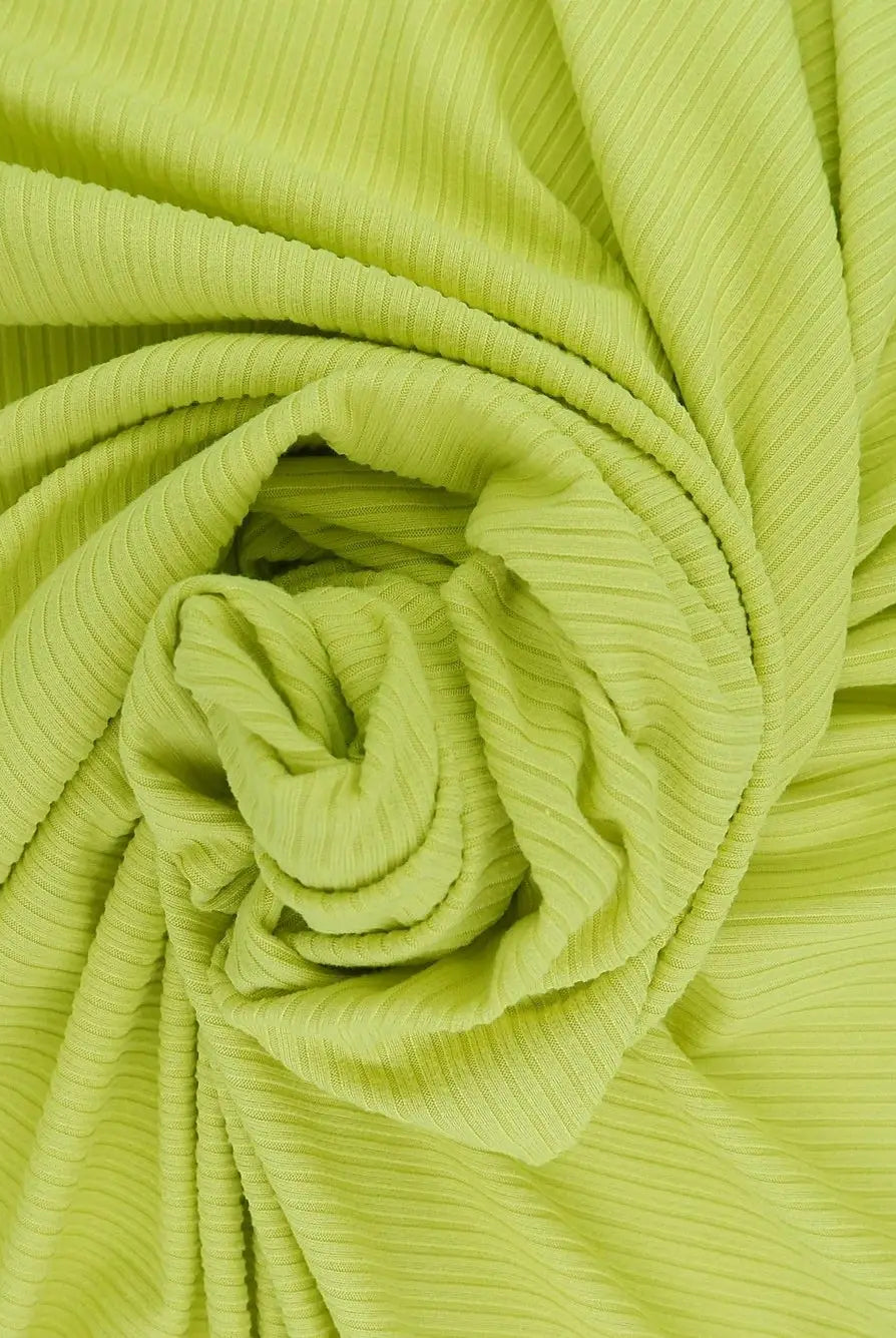 KNT4151 LIME BODYSUIT DRESS GREEN KNIT LOUNGEWEAR NO-PRINT PINK POLYESTER RIB 4X2 SOLID-B SPANDEX STRETCH TOPS YUMMY