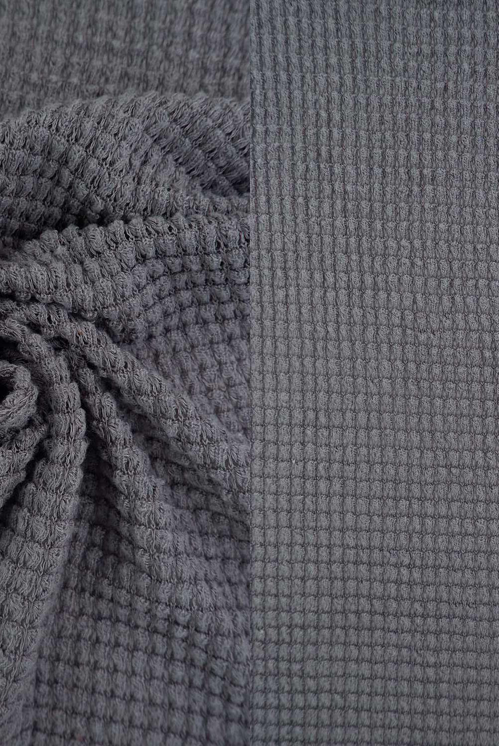 KNT4190 GREY ACTIVEWEAR BOTTOMS CAMI DRESS KNIT LOUNGEWEAR NO-PRINT POLYESTER RAYON SOLID SPANDEX STRETCH SWEATER TOPS TUNICS WAFFLE