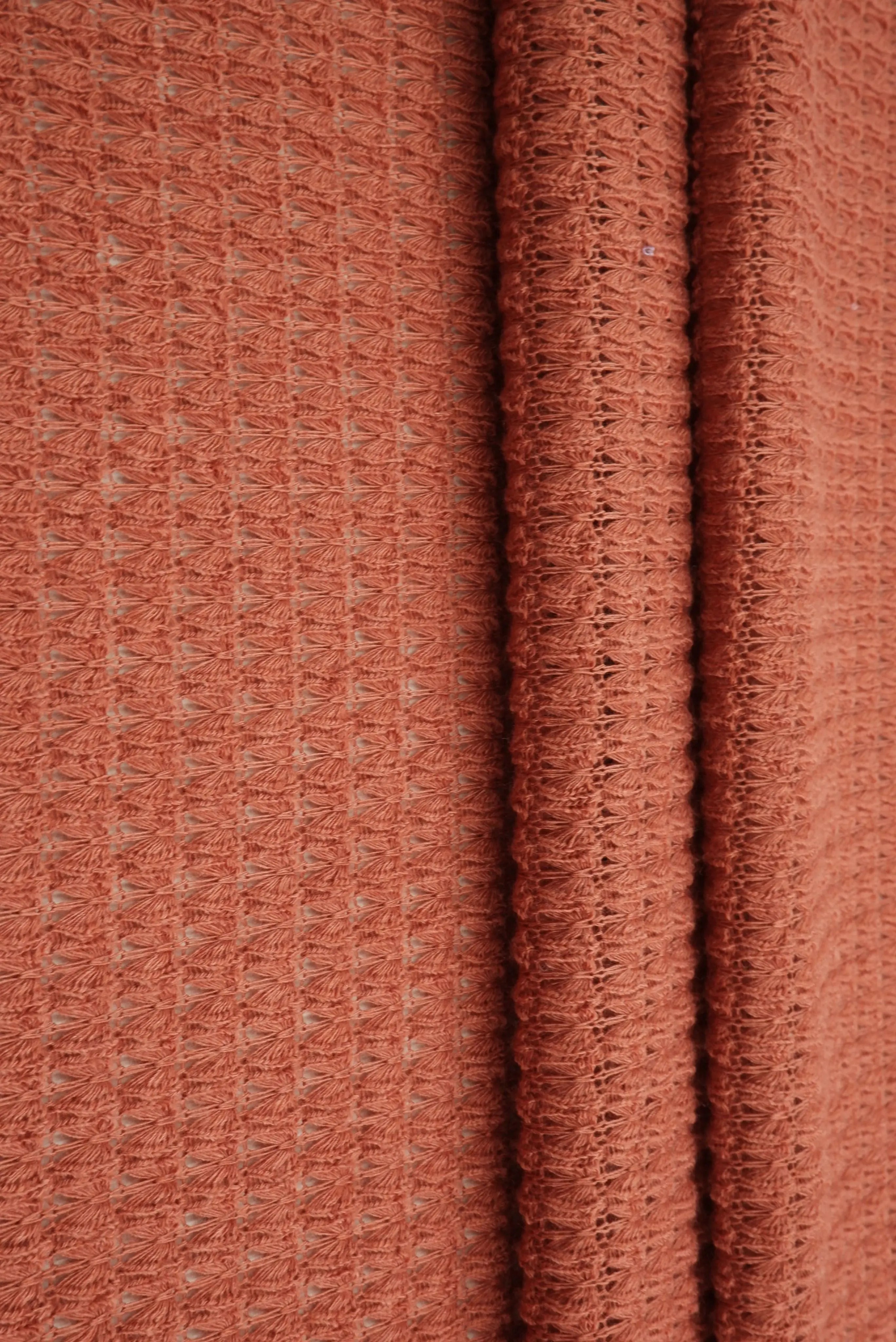 KNT4190 RUST ACTIVEWEAR BOTTOMS CAMI DRESS KNIT LOUNGEWEAR NO-PRINT POLYESTER RAYON SOLID SPANDEX STRETCH SWEATER TOPS TUNICS WAFFLE