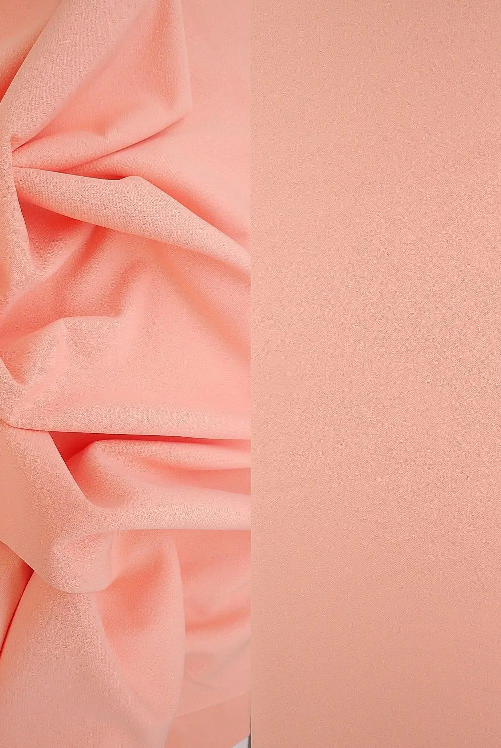 TECH-3311 PEACH BODYSUIT BOTTOMS CAMI CREPON DRESS KNIT NO-PRINT PANTS PINK POLYESTER SKIRTS SOLID SPANDEX SUBLIMATION TECHNO CREPE TOPS TUNICS