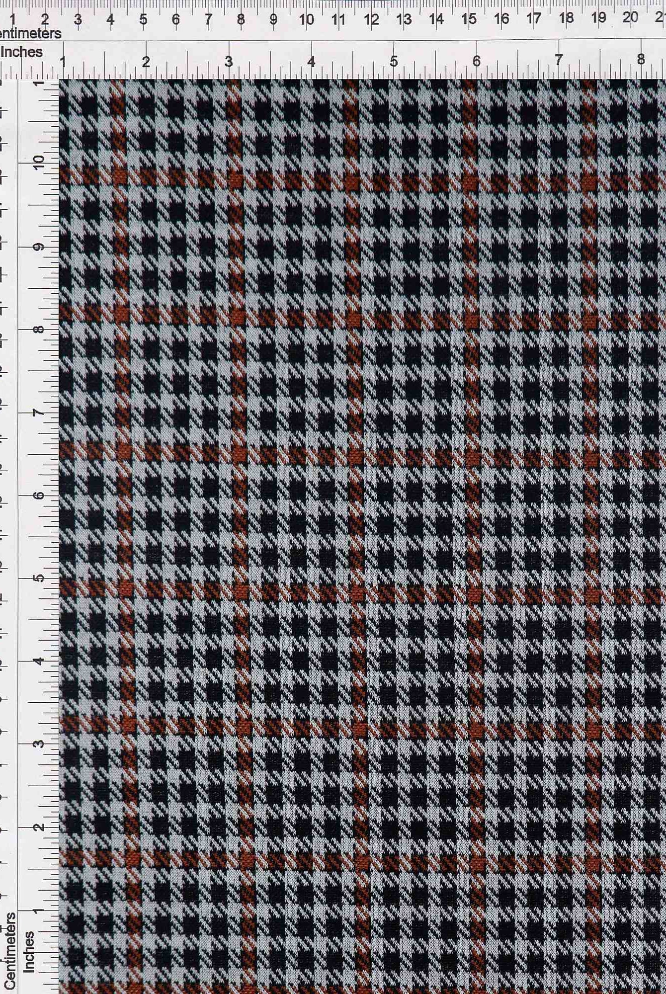 KNT4211 BLACK/RUST BODYSUIT DOUBLE KNIT DRESS JACQUARD PANTS PLAID POLYESTER RAYON SKIRTS SOLID-B SPANDEX STRETCH TUNICS YARN DYED