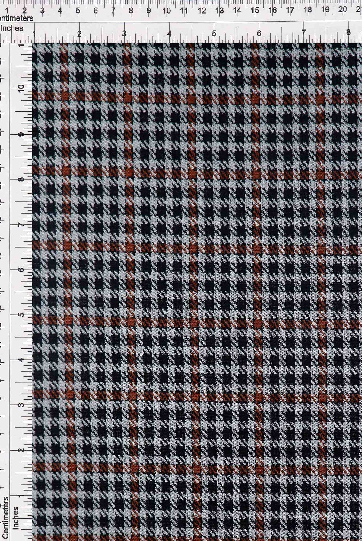 KNT4211 BLACK/RUST BODYSUIT DOUBLE KNIT DRESS JACQUARD PANTS PLAID POLYESTER RAYON SKIRTS SOLID-B SPANDEX STRETCH TUNICS YARN DYED