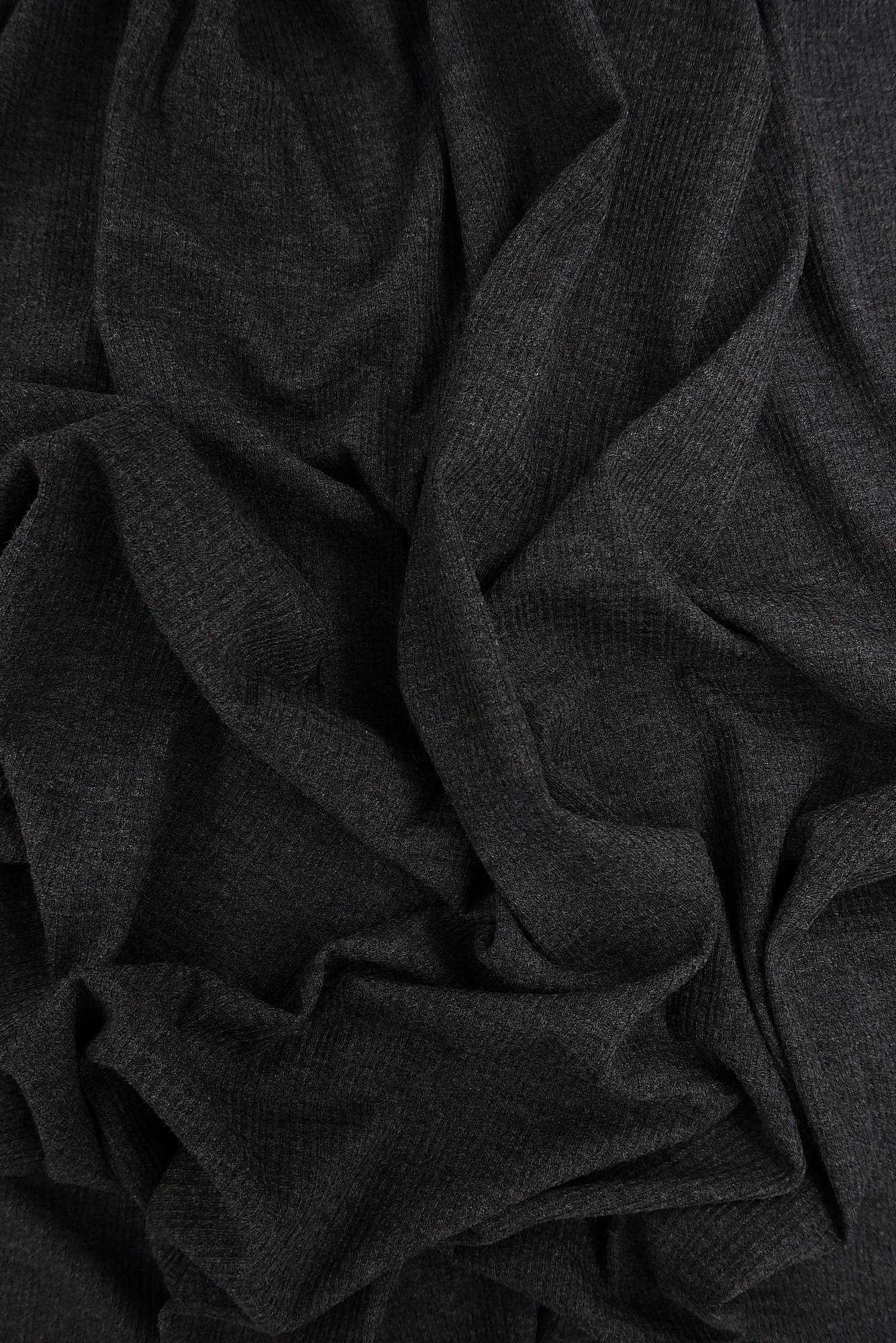 KNT3359-2TONE CHARCOAL GREY BIKER SHORTS BODYSUIT BOTTOMS CAMI DRESS GREY KNIT LOUNGEWEAR NO-PRINT POINTELLE POLYESTER RAYON RIBBED SKIRTS SOLID SPANDEX STRETCH T-SHIRT TOPS TUNICS YARN DYED