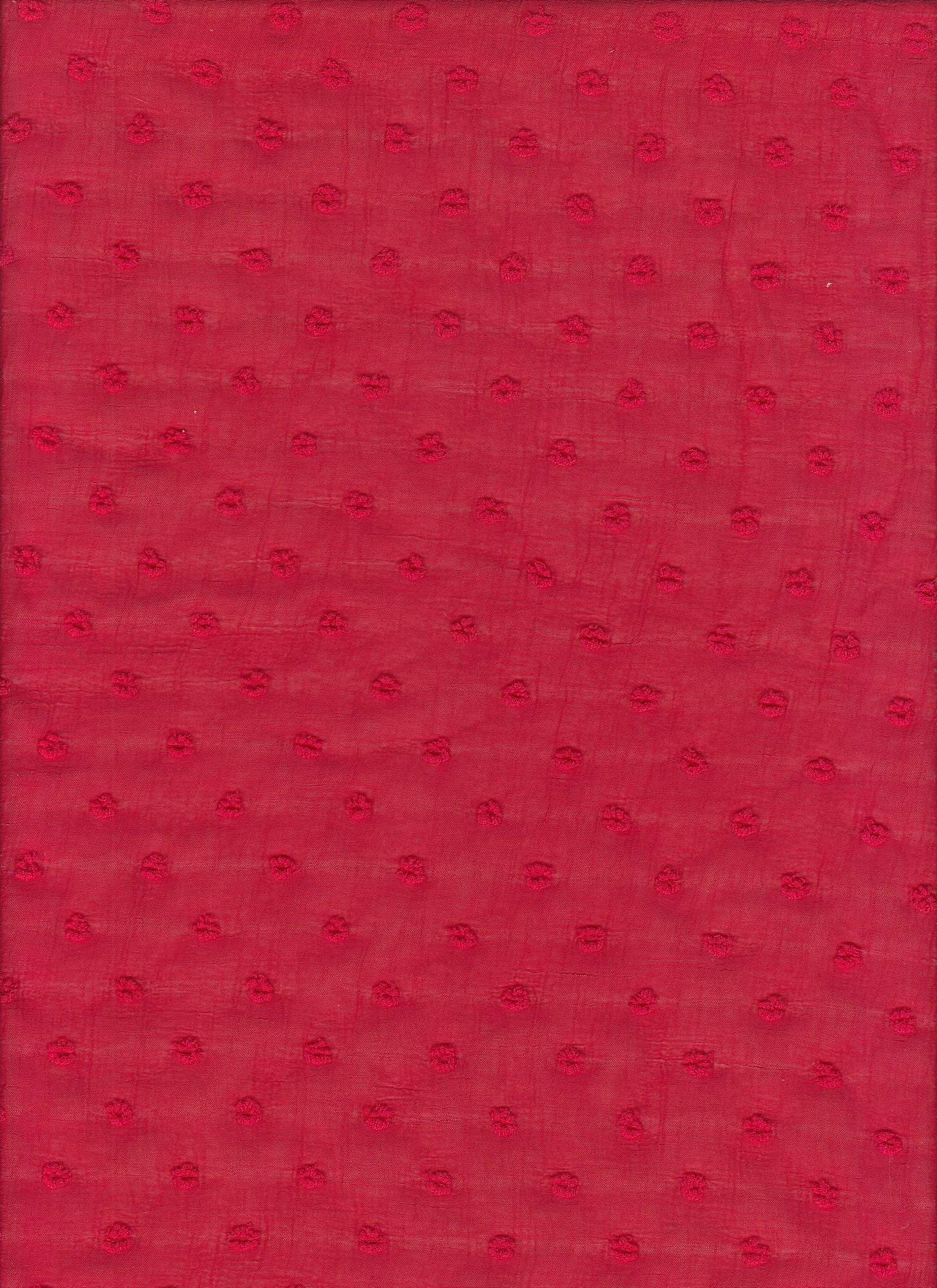 HIMLT-4220 RED BLOUSE BODYSUIT BOTTOMS CAMI DRESS HI-MULTI NO-PRINT NON STRETCH PANTS POLYESTER SKIRTS SOLID SWISS DOT TOPS WOVEN