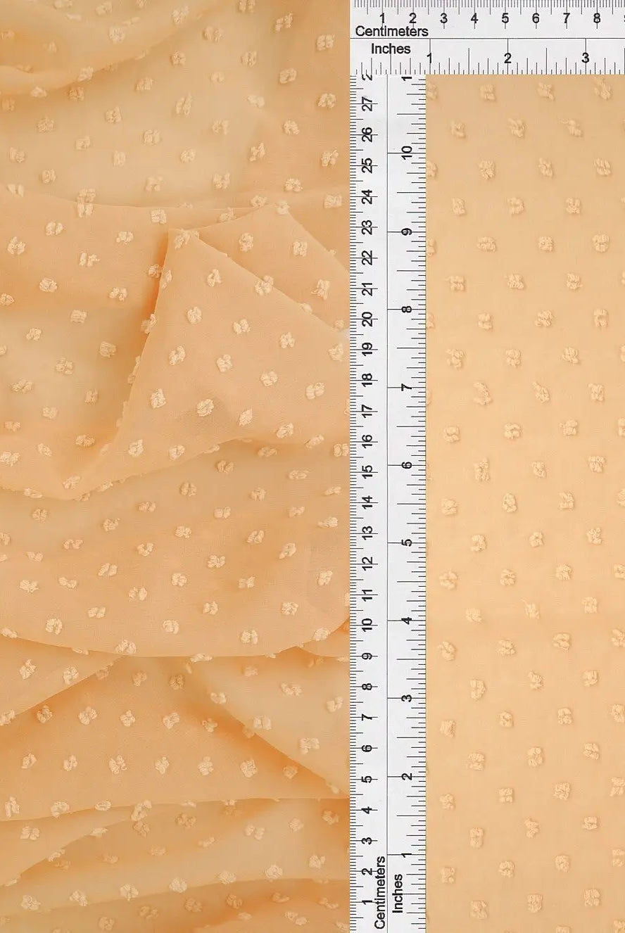 HIMLT-3132 SAND BLOUSE CHIFFON CREAM DOT DRESS HI-MULTI IVORY NON STRETCH POLYESTER SKIRTS SOLID SWISS TOPS WOVEN