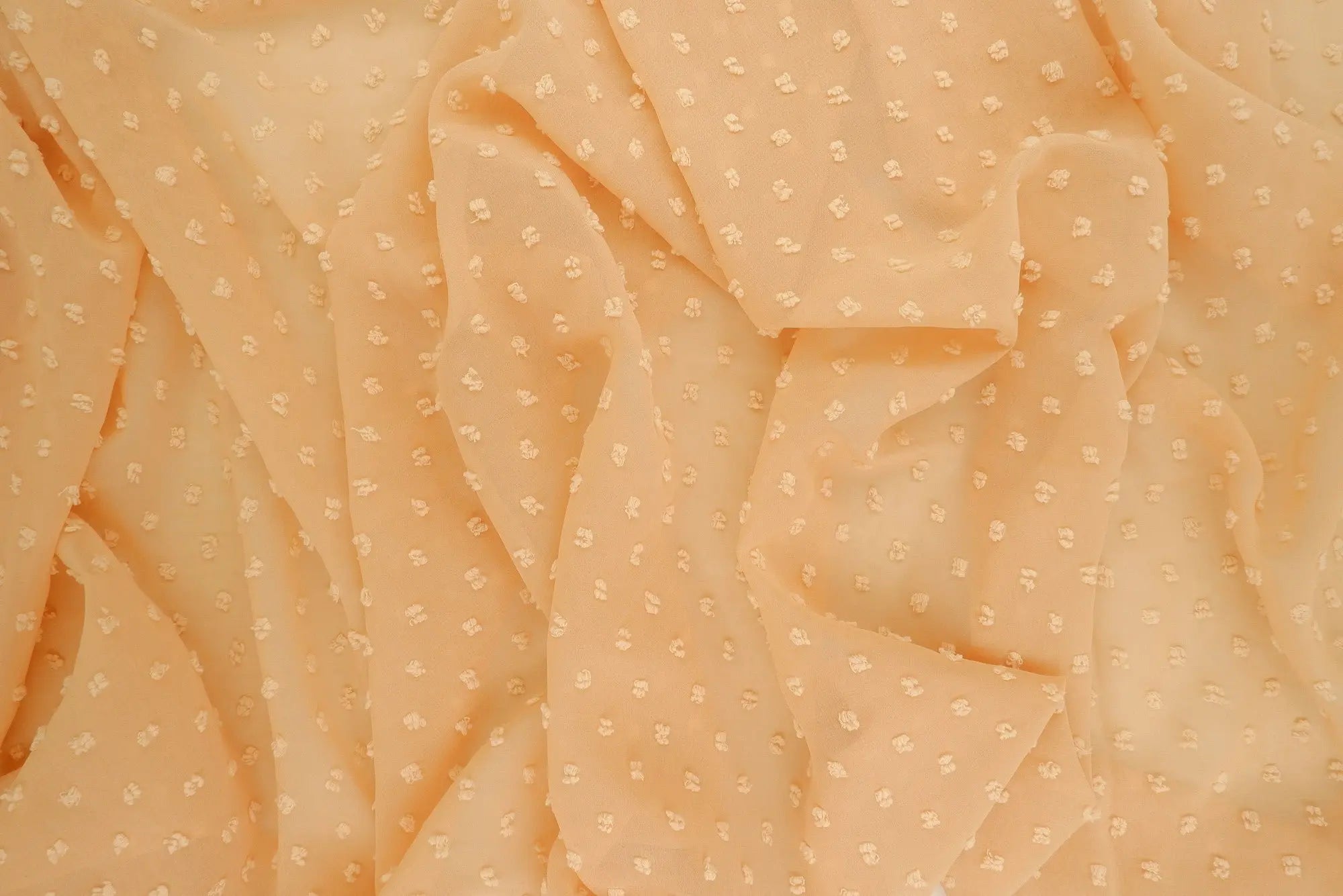 HIMLT-3132 SAND BLOUSE CHIFFON CREAM DOT DRESS HI-MULTI IVORY NON STRETCH POLYESTER SKIRTS SOLID SWISS TOPS WOVEN