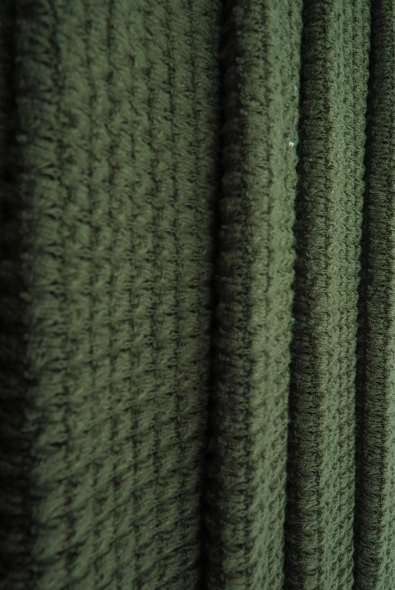 KNT4190 OLIVE ACTIVEWEAR BOTTOMS CAMI DRESS KNIT LOUNGEWEAR NO-PRINT POLYESTER RAYON SOLID SPANDEX STRETCH SWEATER TOPS TUNICS WAFFLE