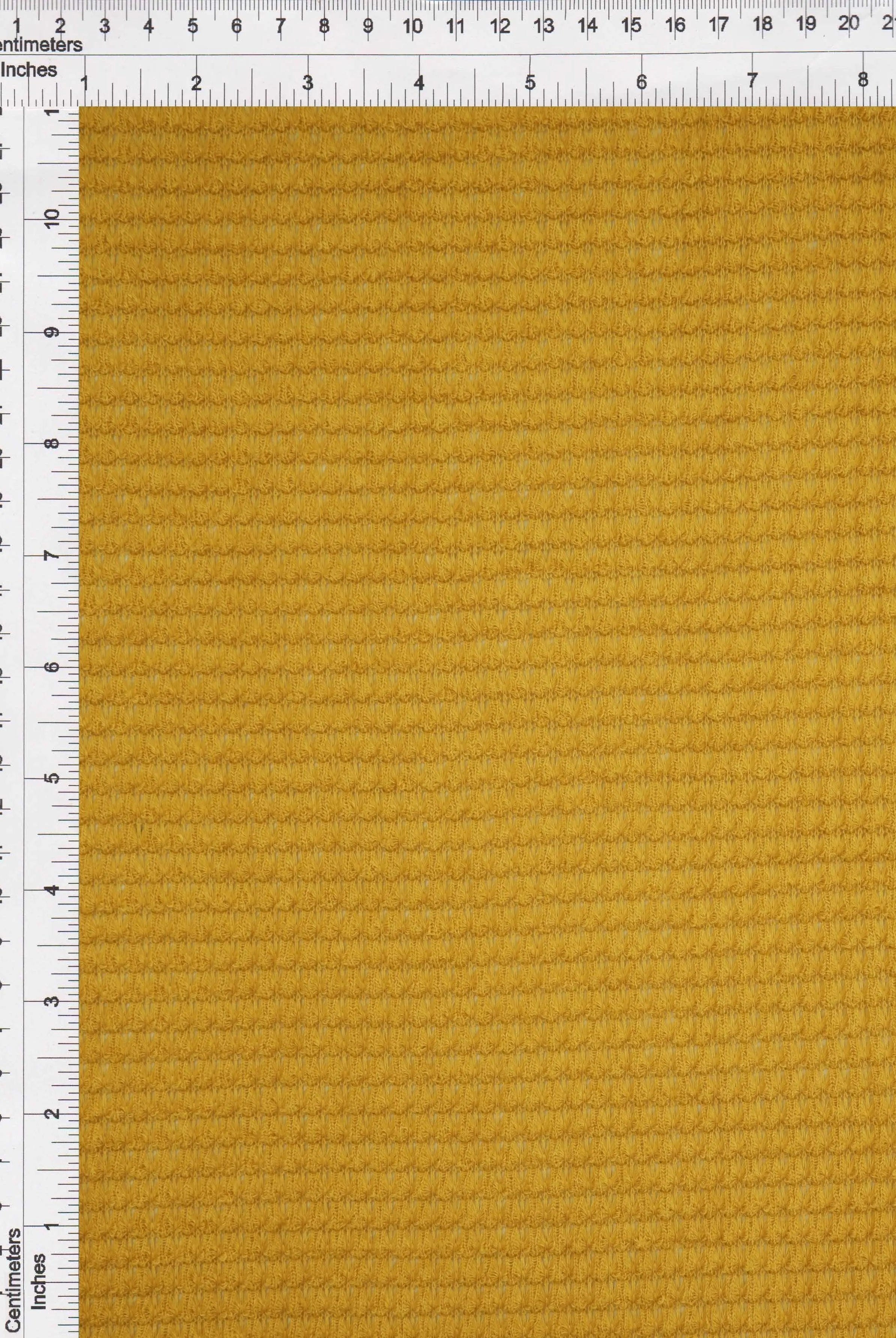 KNT4190 MUSTARD ACTIVEWEAR BOTTOMS CAMI DRESS KNIT LOUNGEWEAR NO-PRINT POLYESTER RAYON SOLID SPANDEX STRETCH SWEATER TOPS TUNICS WAFFLE