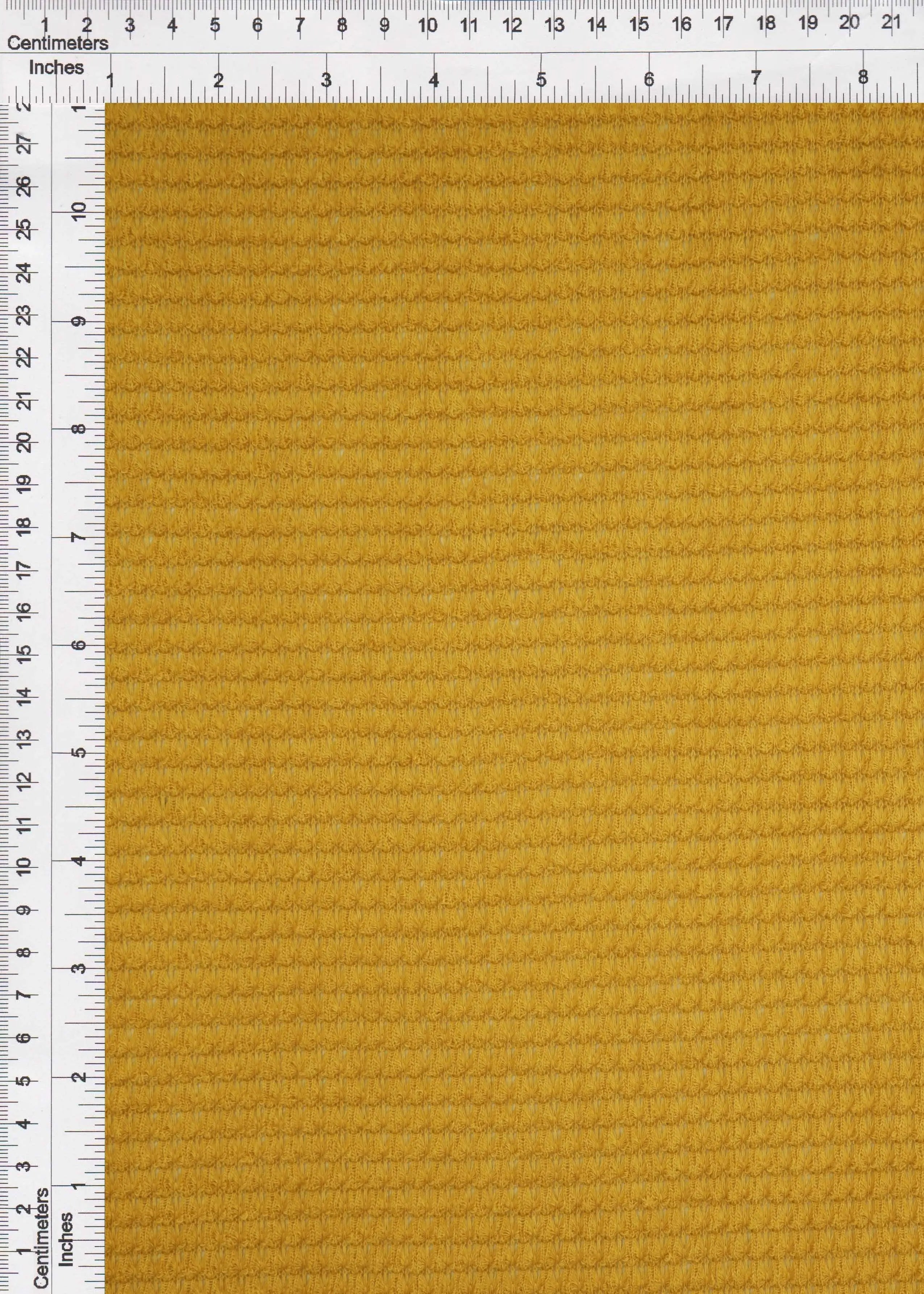 KNT4190 MUSTARD ACTIVEWEAR BOTTOMS CAMI DRESS KNIT LOUNGEWEAR NO-PRINT POLYESTER RAYON SOLID SPANDEX STRETCH SWEATER TOPS TUNICS WAFFLE