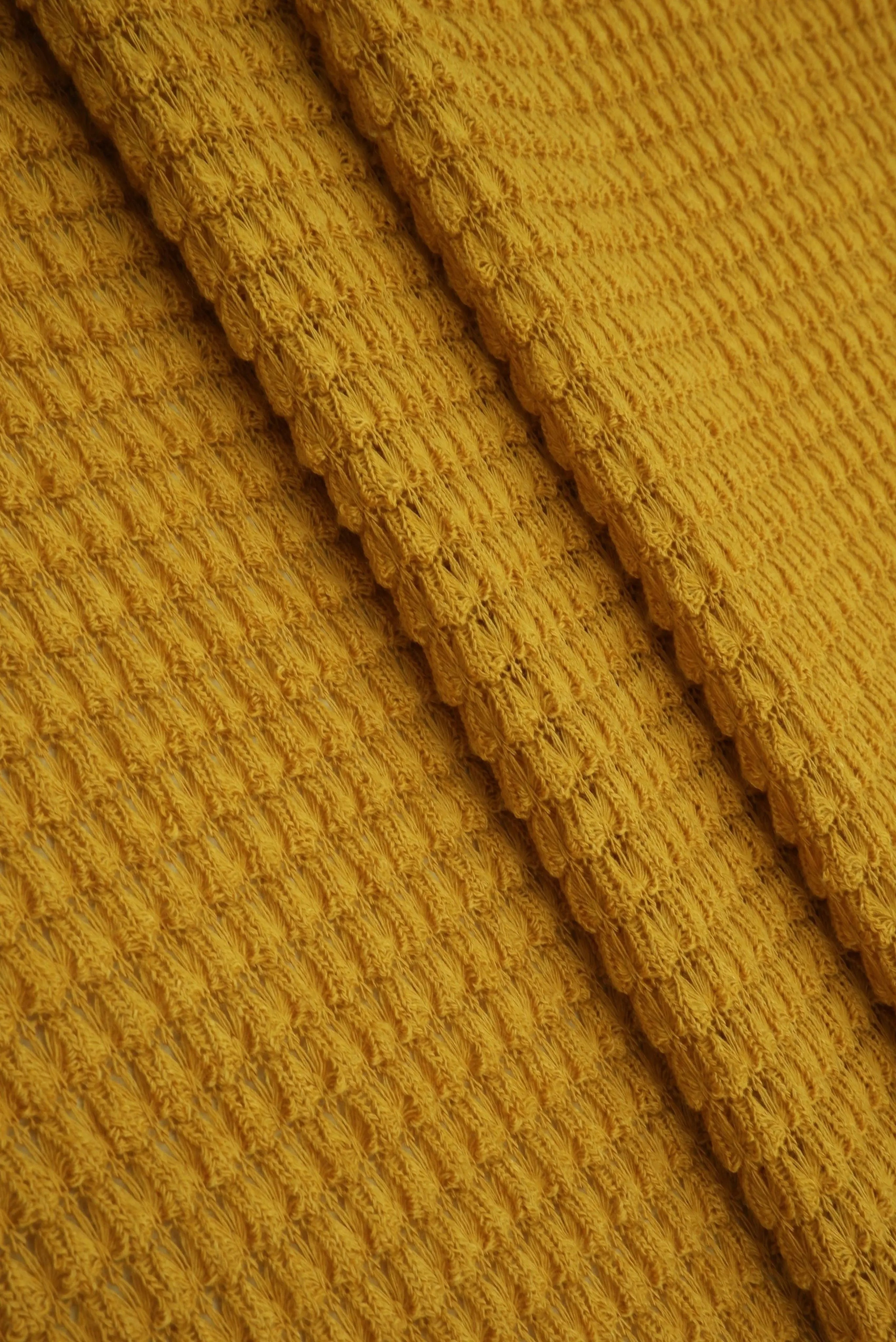 KNT4190 MUSTARD ACTIVEWEAR BOTTOMS CAMI DRESS KNIT LOUNGEWEAR NO-PRINT POLYESTER RAYON SOLID SPANDEX STRETCH SWEATER TOPS TUNICS WAFFLE