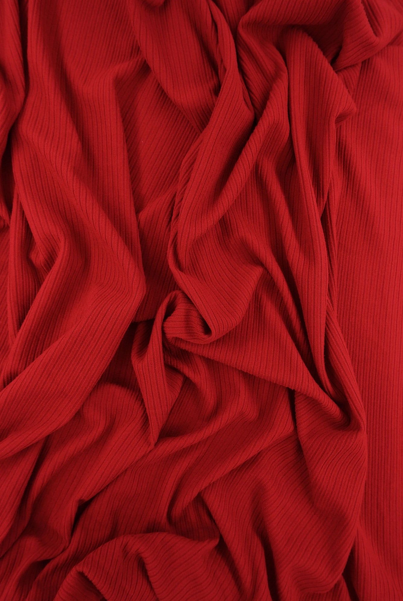 KNT4151 RED BODYSUIT BOTTOMS CAMI DRESS KNIT NO-PRINT POLYESTER RED RIB 4X2 SOLID-B SPANDEX STRETCH TOPS YUMMY