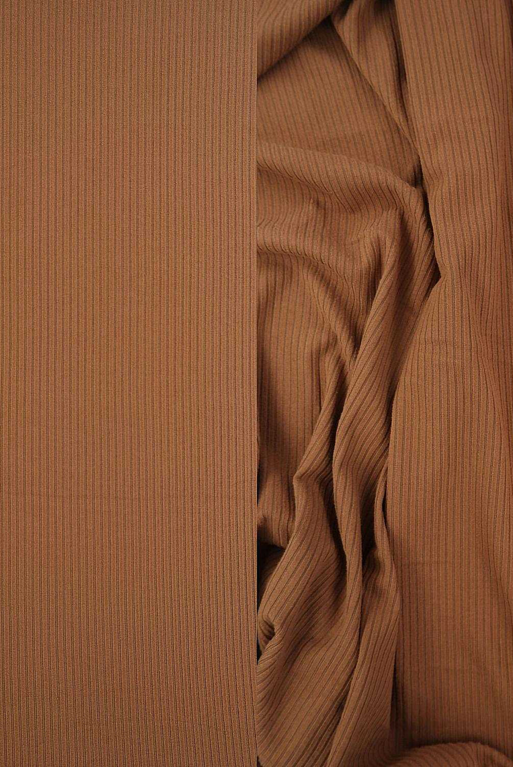 KNT4151 CARAMEL BIKER SHORTS BODYSUIT BOTTOMS BROWN CAMI DRESS KNIT LOUNGEWEAR NO-PRINT POLYESTER RIB 4X2 SKIRTS SOLID-B SPANDEX STRETCH TOPS YUMMY