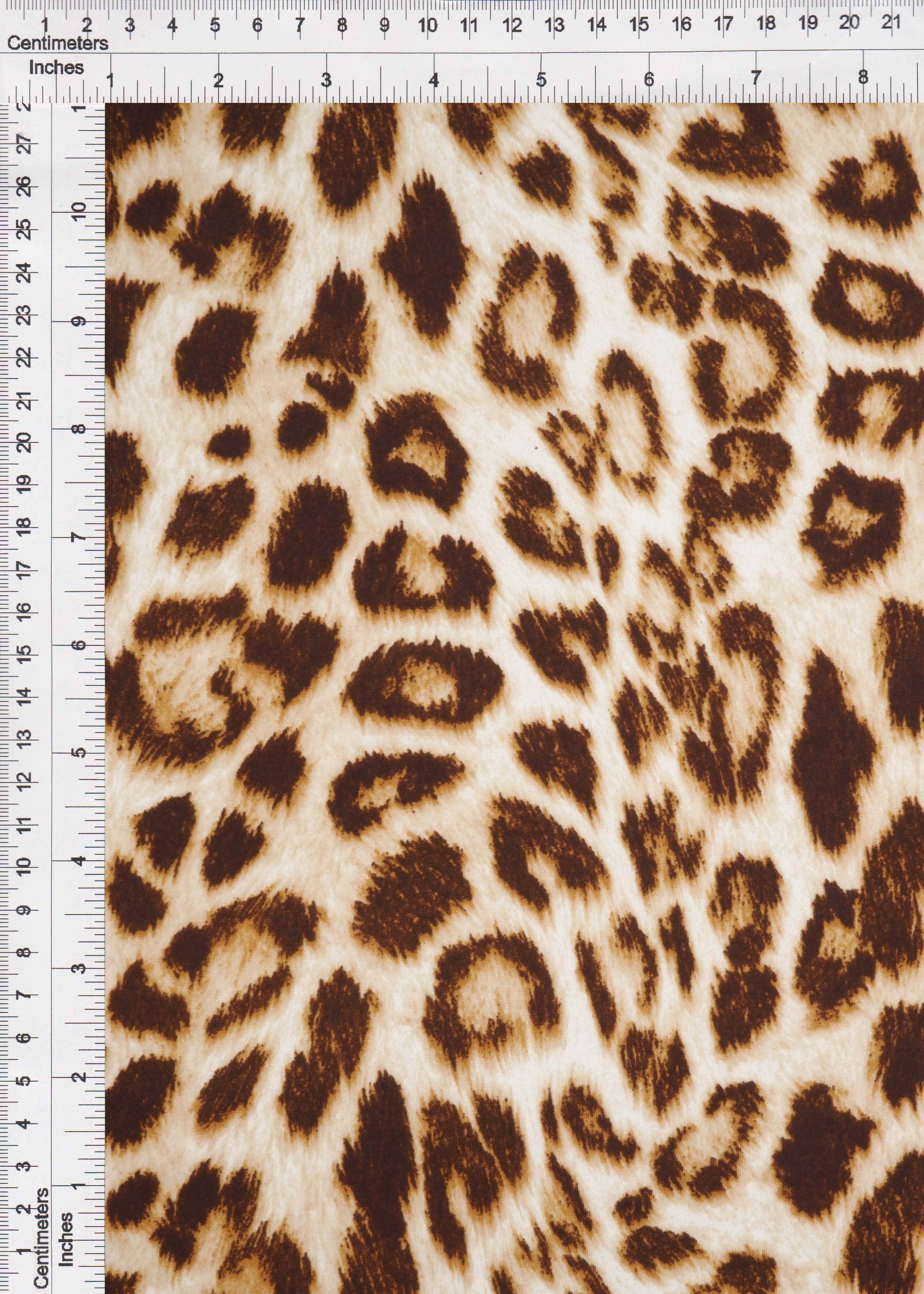 DTY Brushed Animal Print Stretch Knit Fabric - KNT2100-SE20352 - Fabric Selection WS