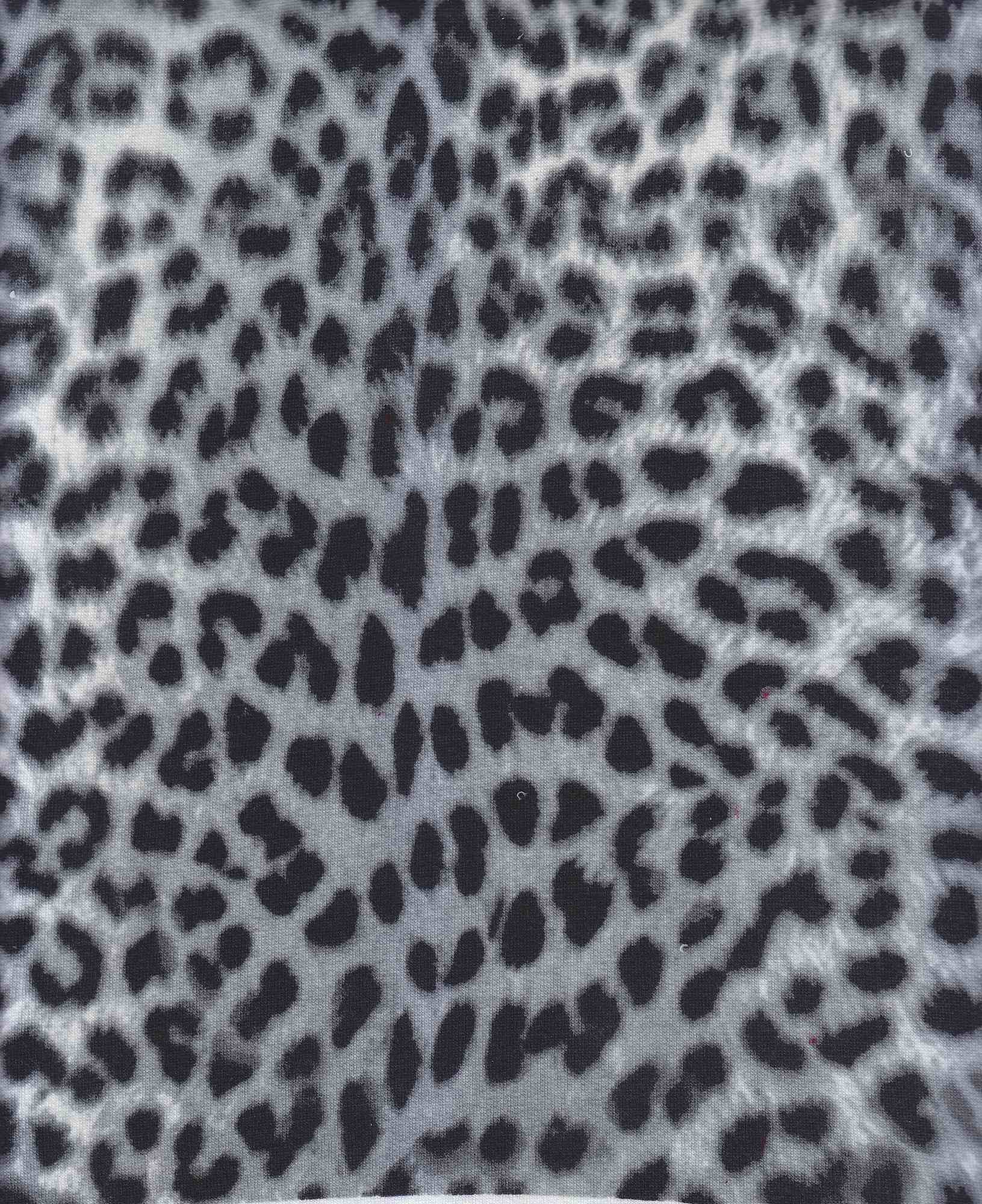 KNT1374-S305122 GREY ANIMAL BODYSUIT DRESS KNIT LOUNGEWEAR PANTS POLYESTER PRINT RAYON SPANDEX STRETCH SWEATER T-SHIRT TOPS TUNICS
