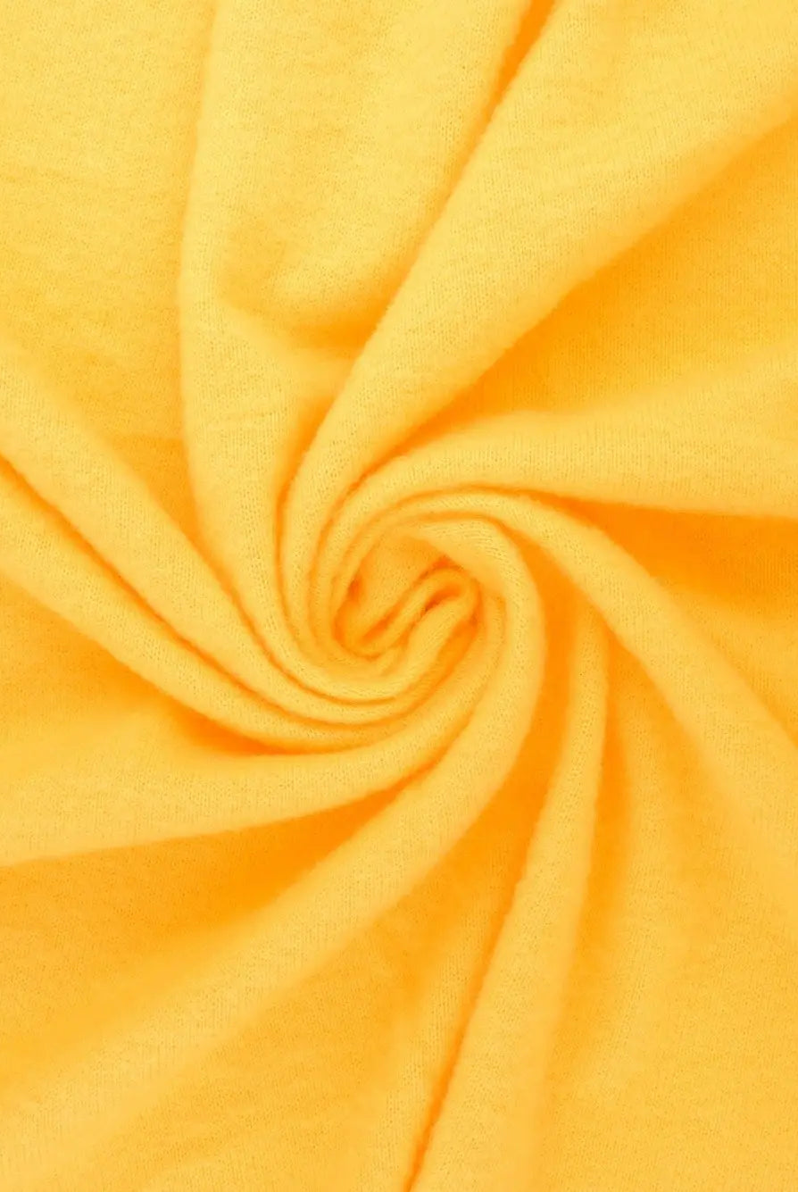 KNT4205 YELLOW LT BODYSUIT BOTTOMS CASHMERE DRESS KNIT LOUNGEWEAR NO-PRINT OUTERWEAR PANTS POLYESTER RAYON SKIRTS SOLID SPANDEX STRETCH SWEATER SWEATSHIRT T-SHIRT TUNICS