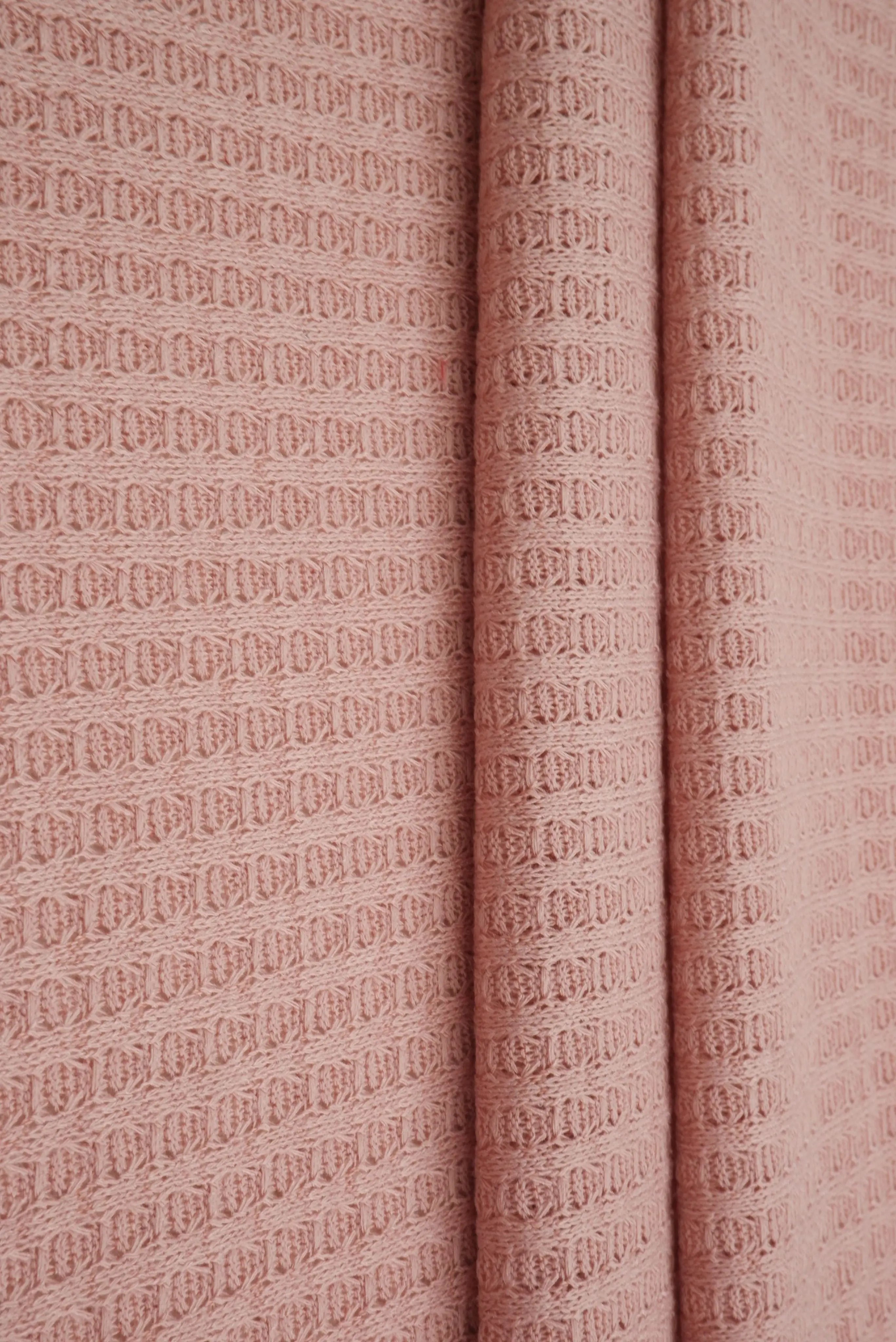 KNT3634 ROSE DUSTY BLOUSE BODYSUIT CAMI KNIT LOUNGEWEAR NO-PRINT POLYESTER RAYON SOLID SPANDEX STRETCH T-SHIRT TOPS TUNICS WAFFLE