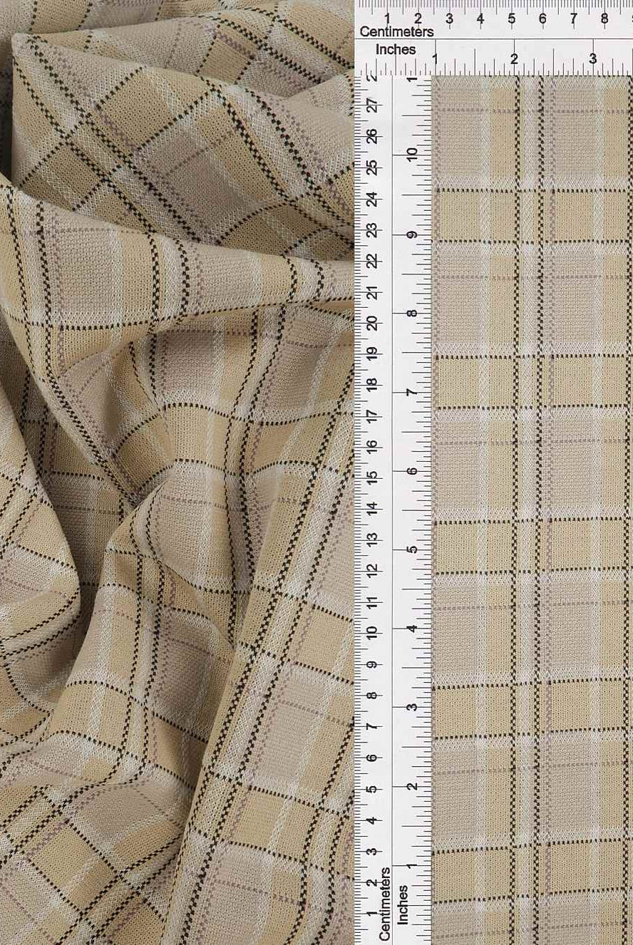 KNT4407 TAUPE BOTTOMS CAMI DOUBLE KNIT JACQUARD OUTERWEAR PANTS PLAID POLYESTER RAYON SKIRTS SOLID-B SPANDEX STRETCH TOPS TUNICS YARN DYED