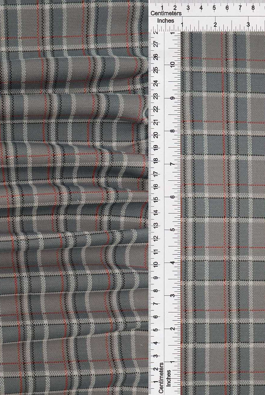 KNT4407 GREY BOTTOMS CAMI DOUBLE KNIT JACQUARD OUTERWEAR PANTS PLAID POLYESTER RAYON SKIRTS SOLID-B SPANDEX STRETCH TOPS TUNICS YARN DYED