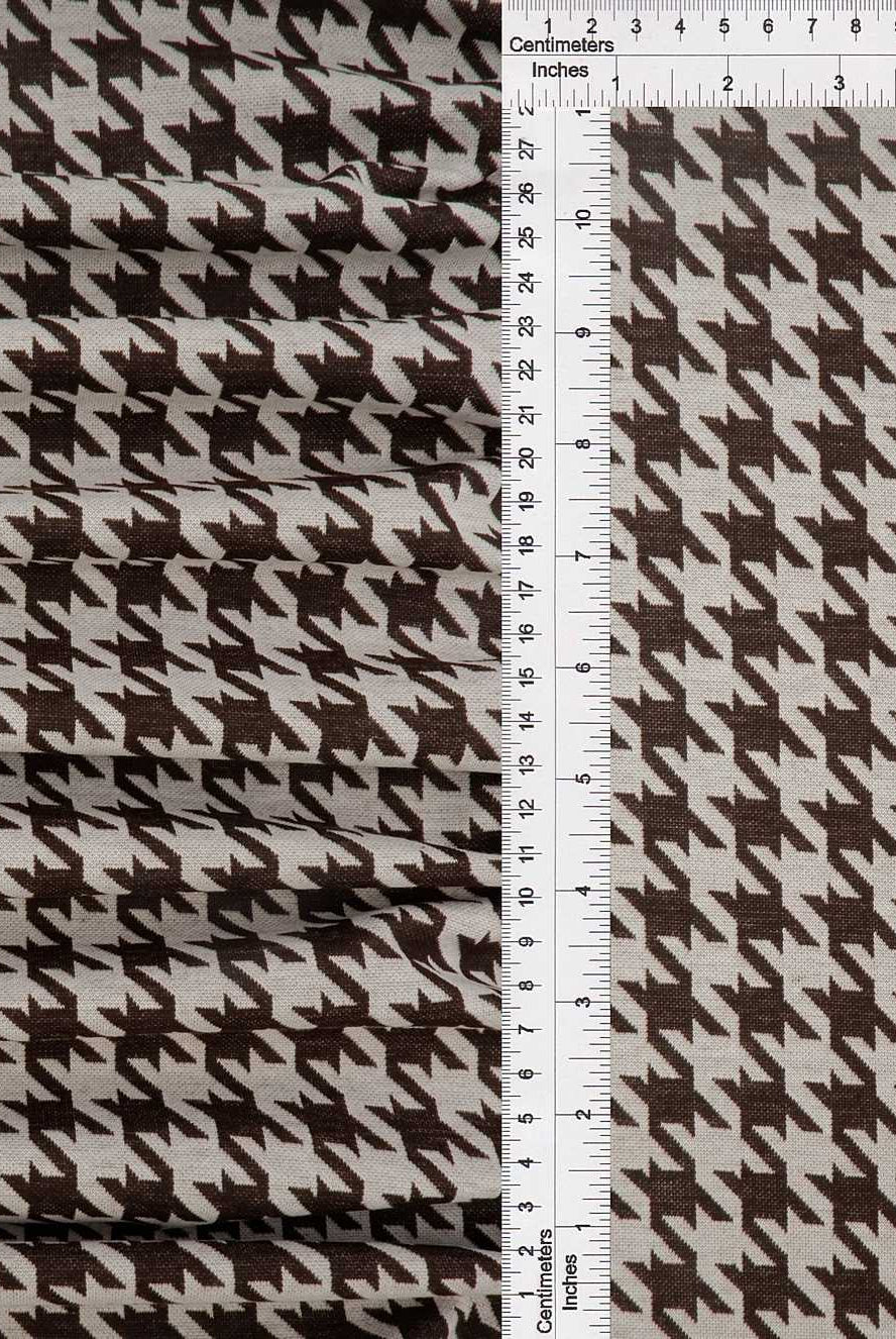 KNT4142 WHITE/BROWN DK BODYSUIT DRESS HERRINGBONE HOUNDSTOOTH JACQUARD KNIT PANTS POLYESTER SKIRTS SOLID-B SPANDEX STRETCH TUNICS YARN DYED
