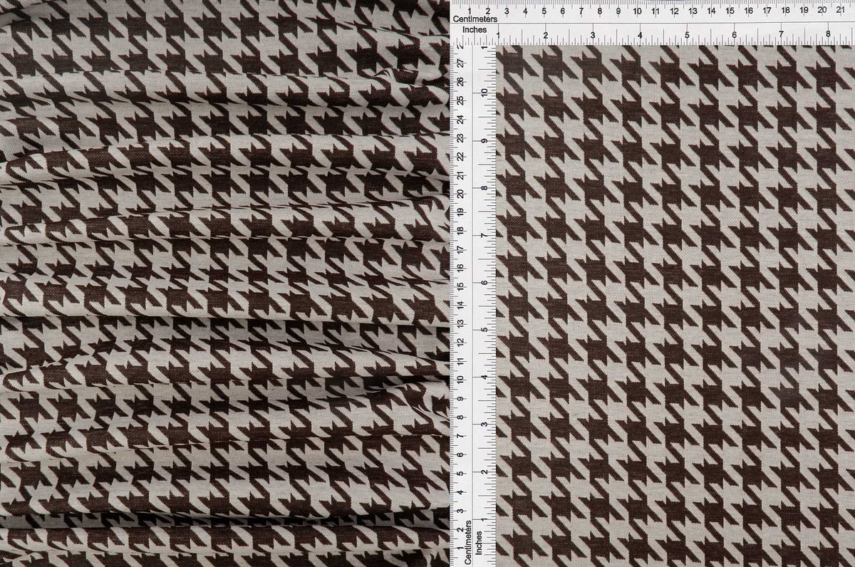 KNT4142 WHITE/BROWN DK BODYSUIT DRESS HERRINGBONE HOUNDSTOOTH JACQUARD KNIT PANTS POLYESTER SKIRTS SOLID-B SPANDEX STRETCH TUNICS YARN DYED