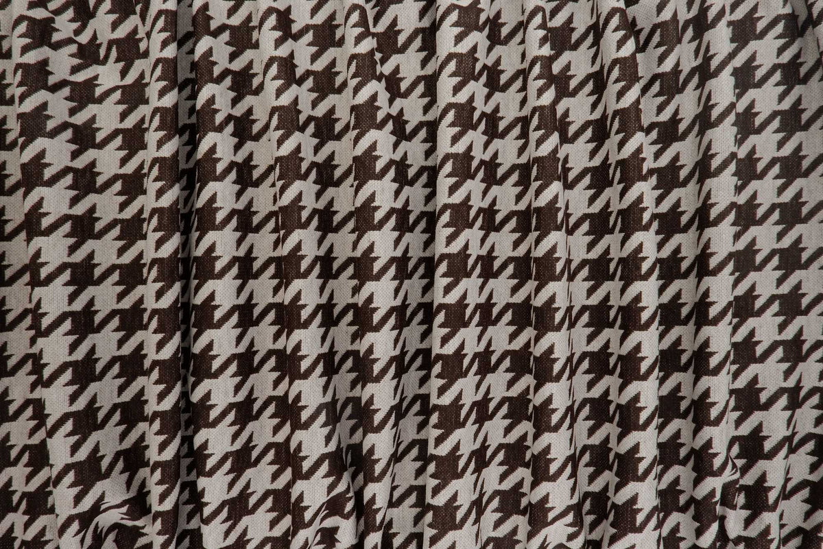 KNT4142 WHITE/BROWN DK BODYSUIT DRESS HERRINGBONE HOUNDSTOOTH JACQUARD KNIT PANTS POLYESTER SKIRTS SOLID-B SPANDEX STRETCH TUNICS YARN DYED