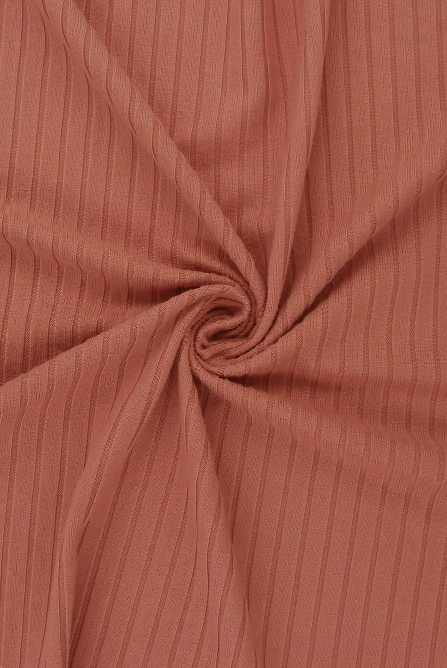 KNT4135 ROSE DUSTY ACTIVEWEAR BIKER SHORTS BODYSUIT BOTTOMS CAMI DRESS KNIT LOUNGEWEAR NO-PRINT PANTS POLYESTER RIB 8X3 ROSE SOLID SPANDEX STRETCH SUBLIMATION T-SHIRT TOPS TUNICS YUMMY