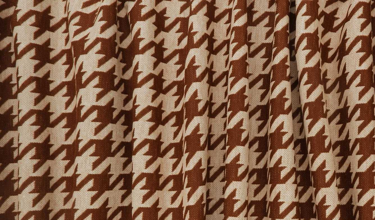 KNT4142 WHITE/COCO BROWN BODYSUIT DRESS HERRINGBONE HOUNDSTOOTH JACQUARD KNIT PANTS POLYESTER SKIRTS SOLID-B SPANDEX STRETCH TUNICS YARN DYED