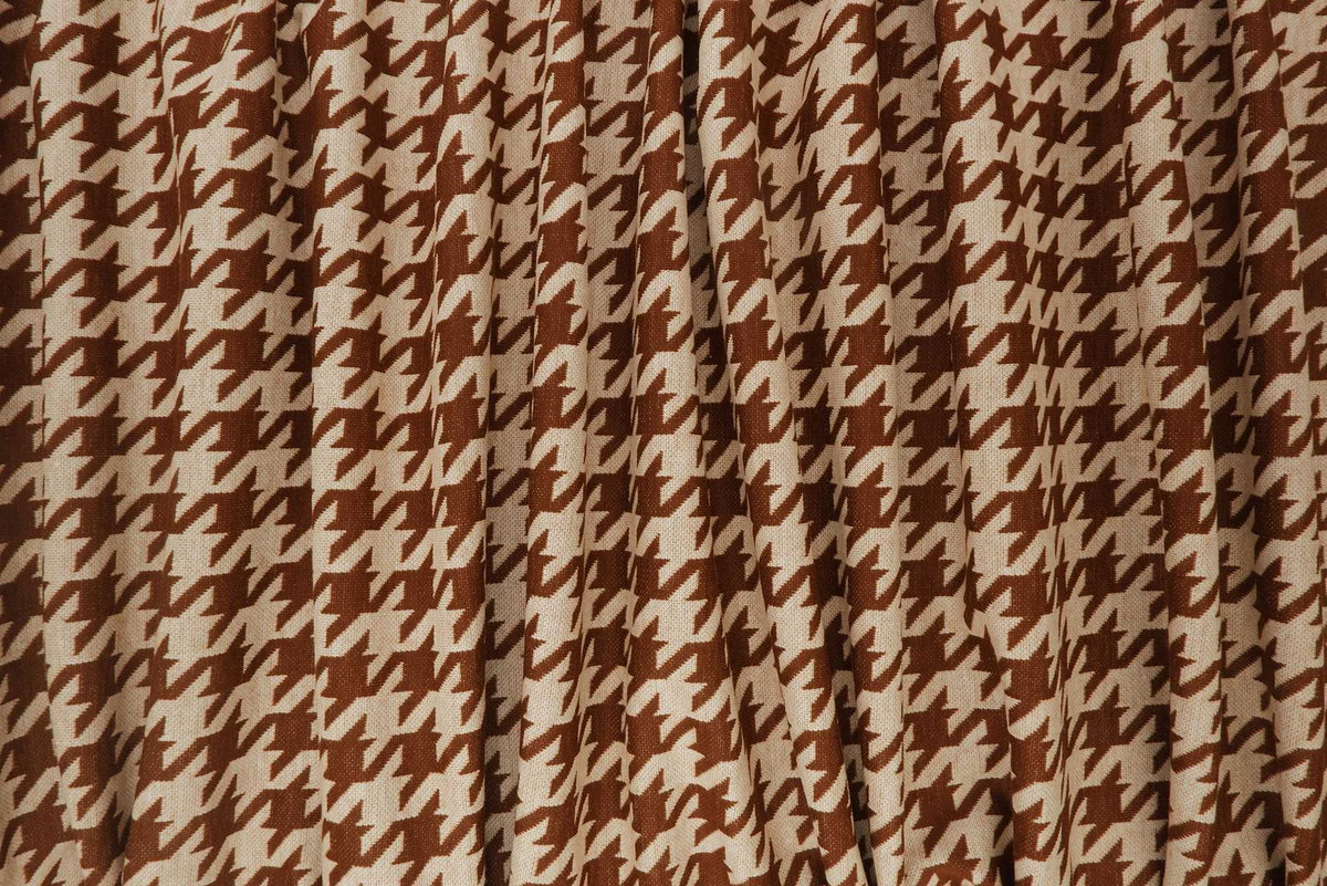 KNT4142 WHITE/COCO BROWN BODYSUIT DRESS HERRINGBONE HOUNDSTOOTH JACQUARD KNIT PANTS POLYESTER SKIRTS SOLID-B SPANDEX STRETCH TUNICS YARN DYED