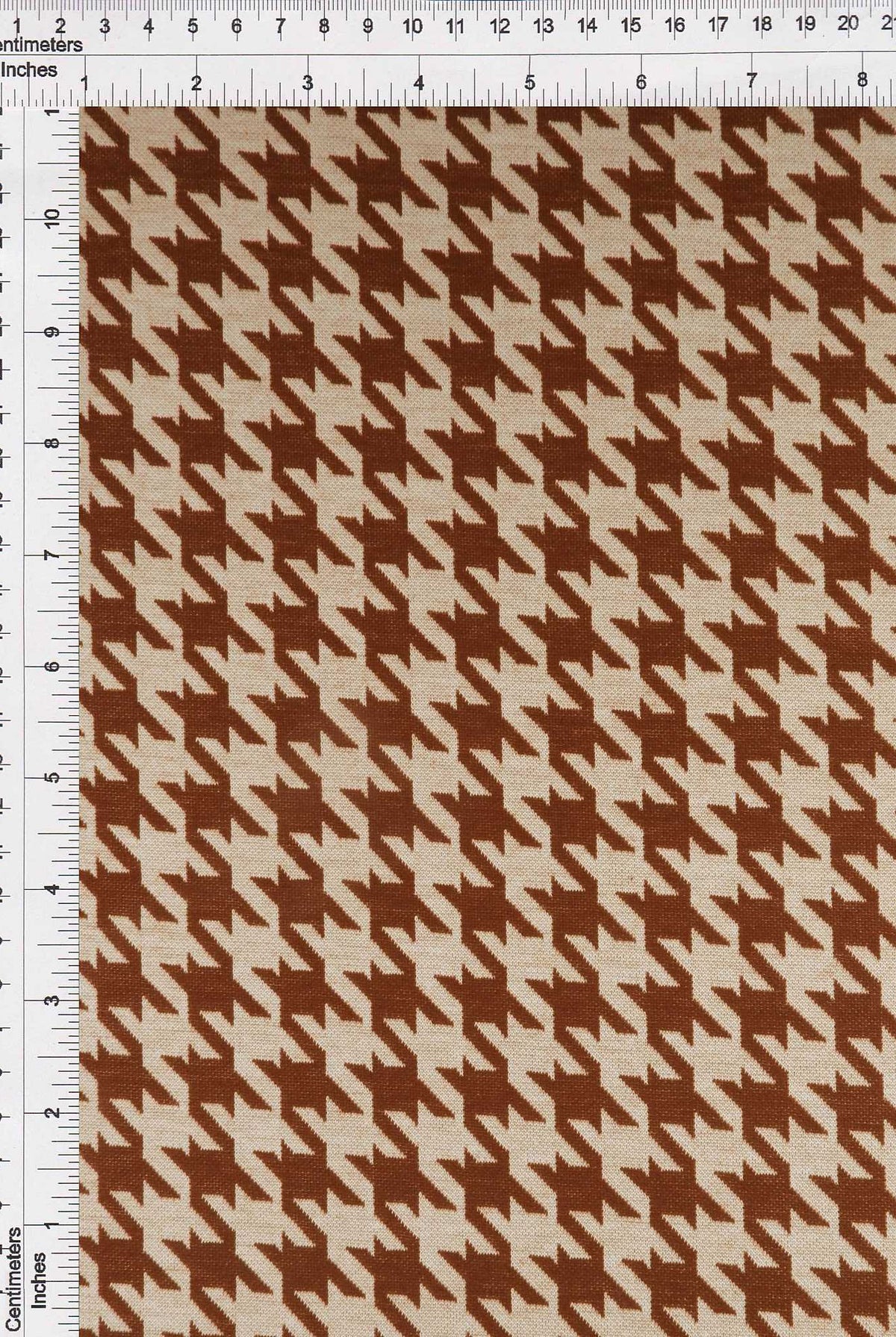 KNT4142 WHITE/COCO BROWN BODYSUIT DRESS HERRINGBONE HOUNDSTOOTH JACQUARD KNIT PANTS POLYESTER SKIRTS SOLID-B SPANDEX STRETCH TUNICS YARN DYED