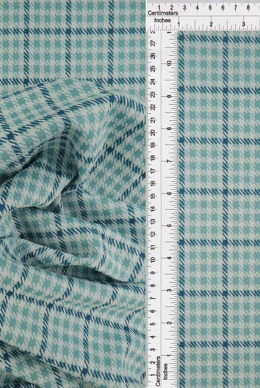 KNT4211 TURQUOISE/BLUE BODYSUIT DOUBLE KNIT DRESS JACQUARD PANTS PLAID POLYESTER RAYON SKIRTS SOLID-B SPANDEX STRETCH TUNICS YARN DYED