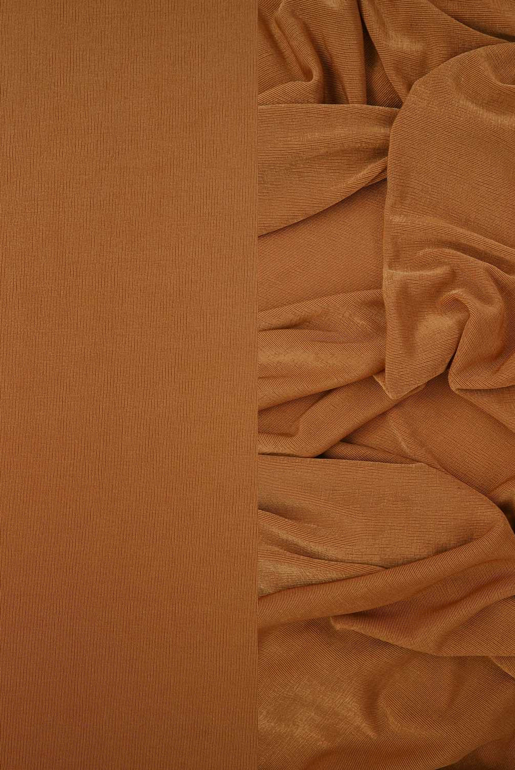 KNT3963 CAMEL BODYSUIT BOTTOMS BROWN CAMI DRESS KNIT LOUNGEWEAR NO-PRINT PANTS POLYESTER RIBBED 1X1 SLINKY SOLID SPANDEX STRETCH T-SHIRT TOPS TUNICS