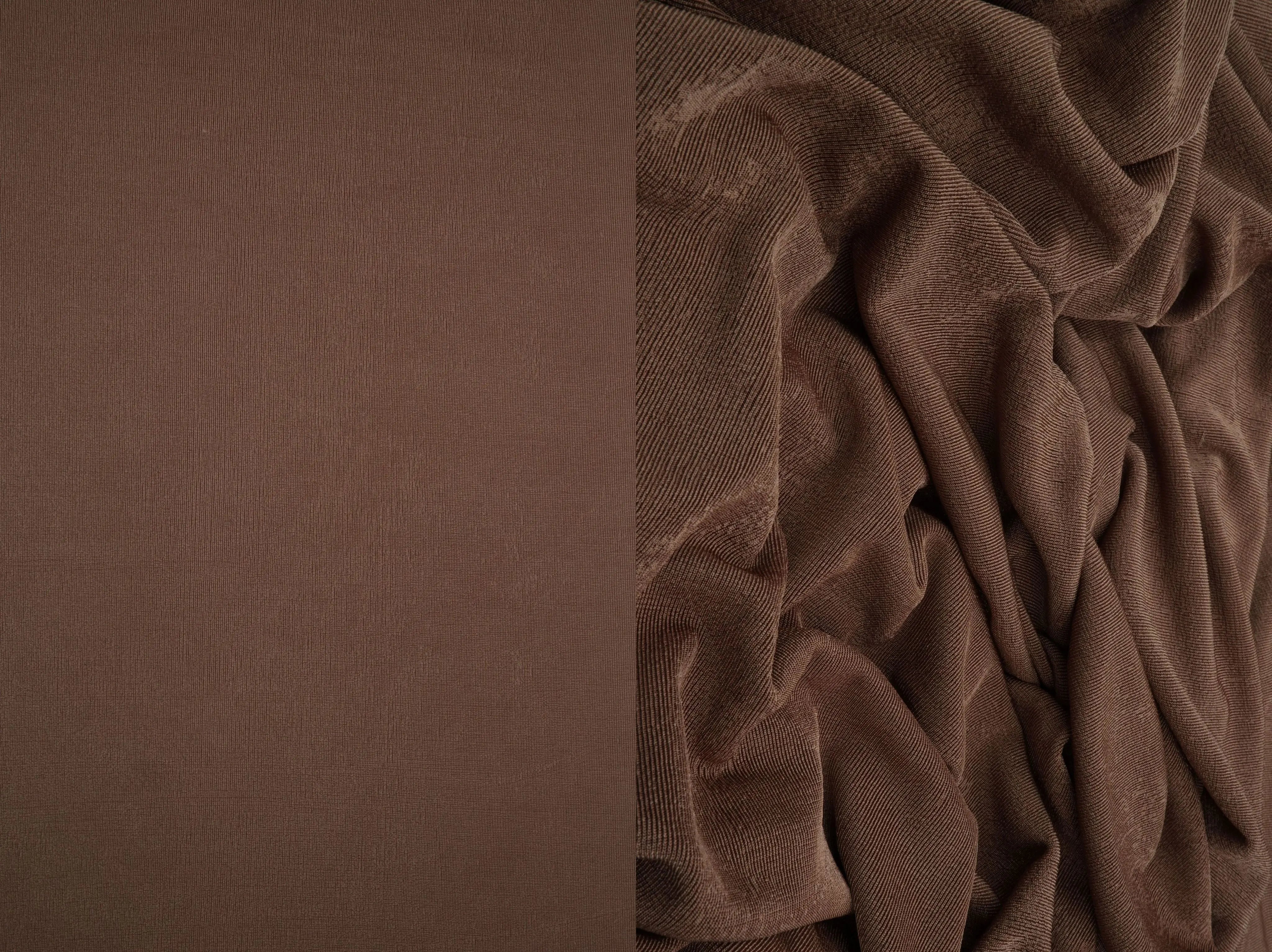 KNT3963 BROWN BIKER SHORTS BODYSUIT BOTTOMS CAMI DRESS KNIT LOUNGEWEAR NO-PRINT PANTS POLYESTER RIBBED 1X1 SLINKY SOLID SPANDEX STRETCH T-SHIRT TOPS TUNICS