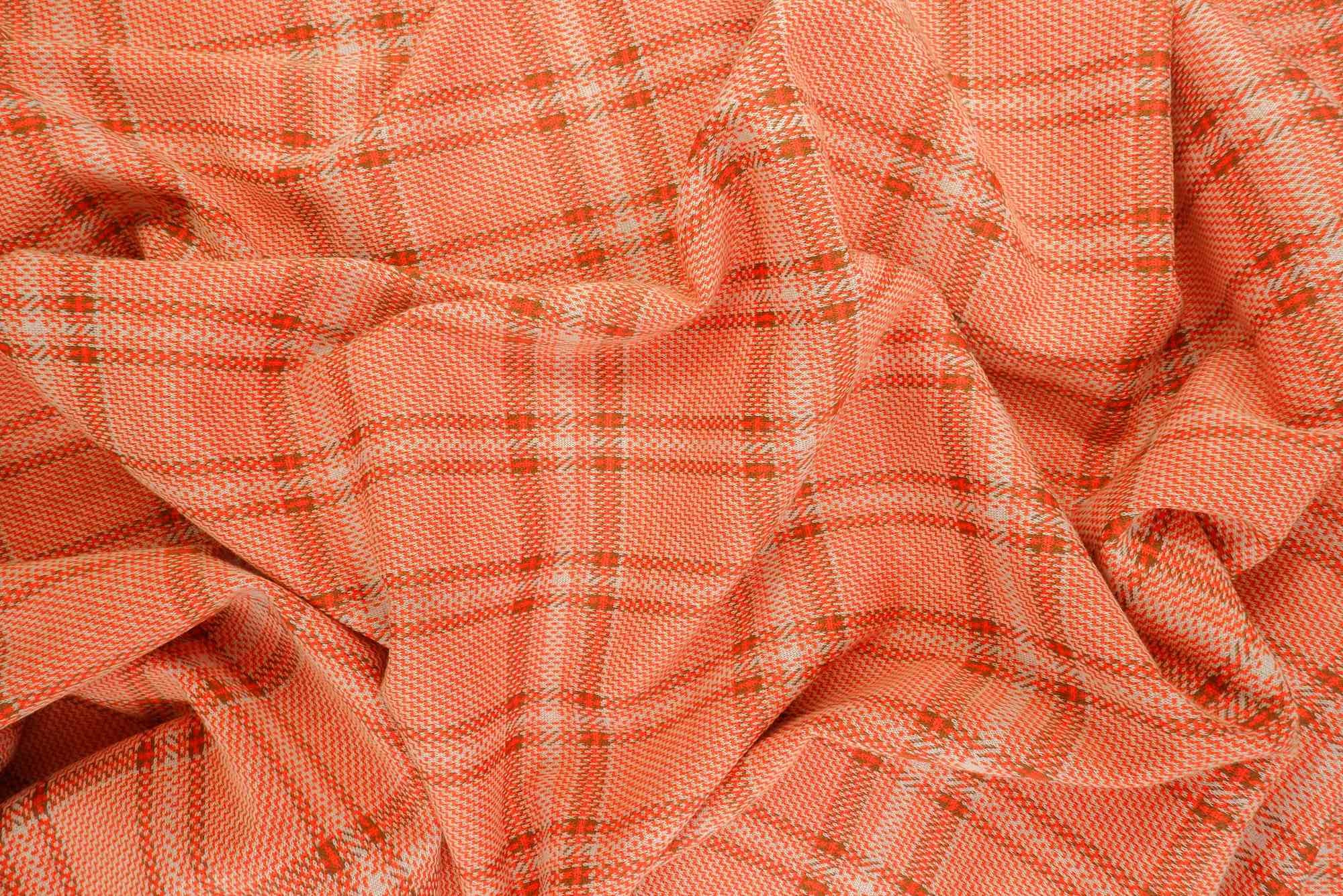 KNT4411 ORANGE BODYSUIT BOTTOMS DRESS KNIT NO-PRINT OUTERWEAR PANTS PLAID RAYON SKIRTS SOLID SPANDEX STRETCH TOPS TUNICS YARN DYED