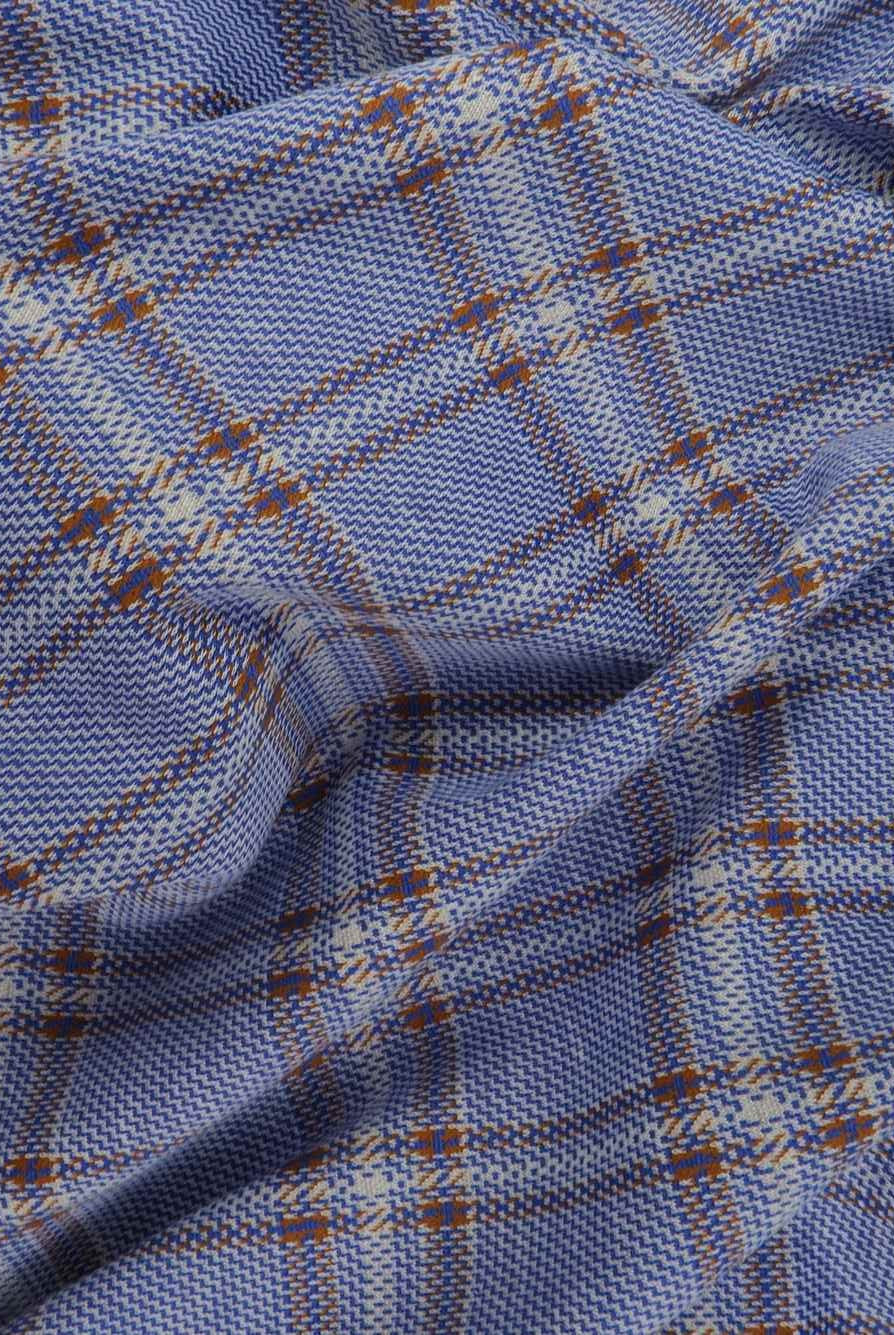 KNT4411 BLUE BODYSUIT BOTTOMS DRESS KNIT NO-PRINT OUTERWEAR PANTS PLAID RAYON SKIRTS SOLID SPANDEX STRETCH TOPS TUNICS YARN DYED