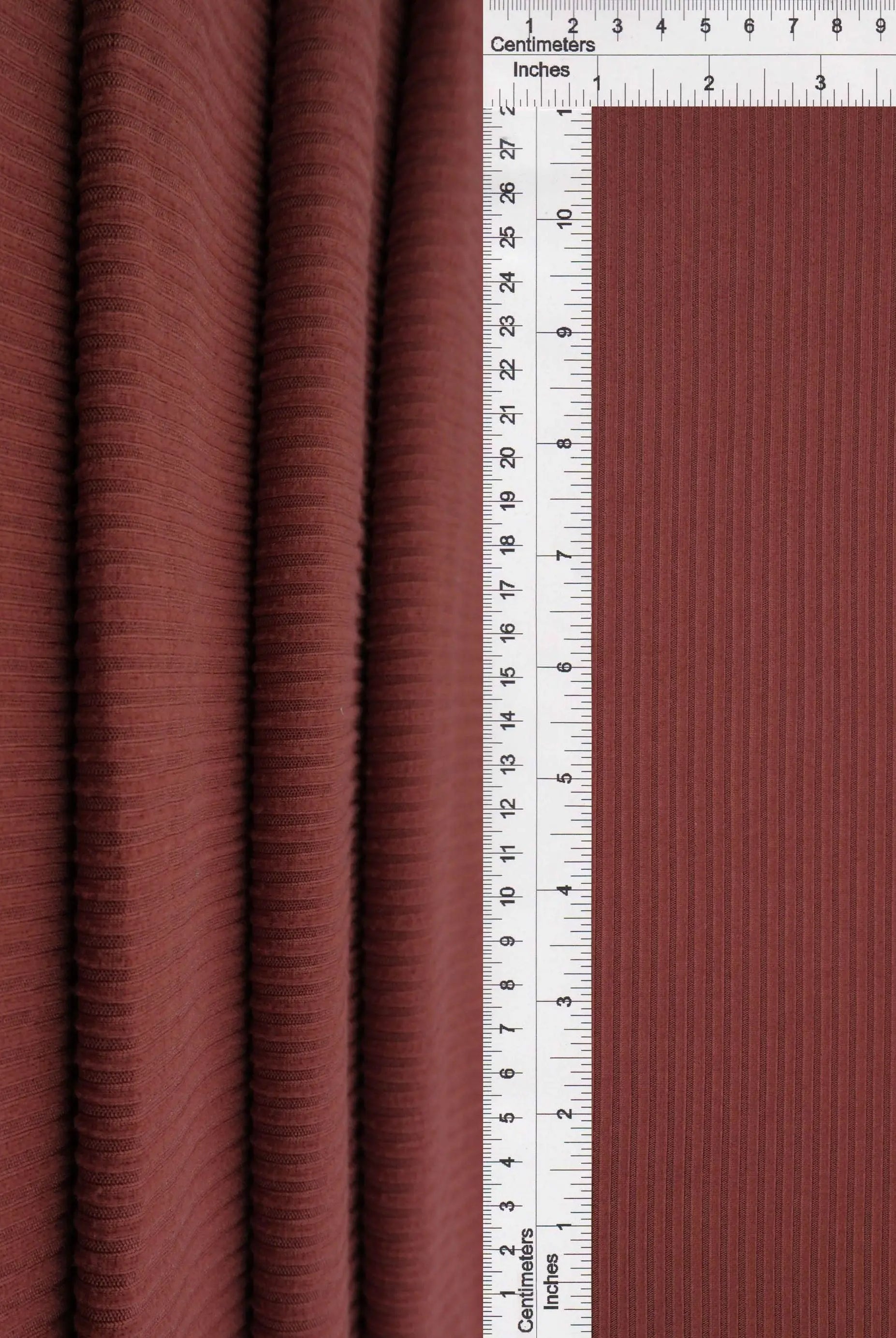 KNT4151 HENNA BODYSUIT BROWN DRESS KNIT LOUNGEWEAR NO-PRINT POLYESTER RIB 4X2 SOLID-B SPANDEX STRETCH TOPS YUMMY