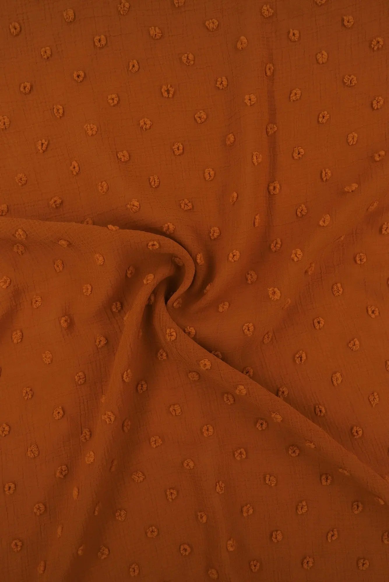 HIMLT-4220 RUST VINTAGE BLOUSE BODYSUIT BOTTOMS CAMI DRESS HI-MULTI NO-PRINT NON STRETCH PANTS POLYESTER SKIRTS SOLID SWISS DOT TOPS WOVEN