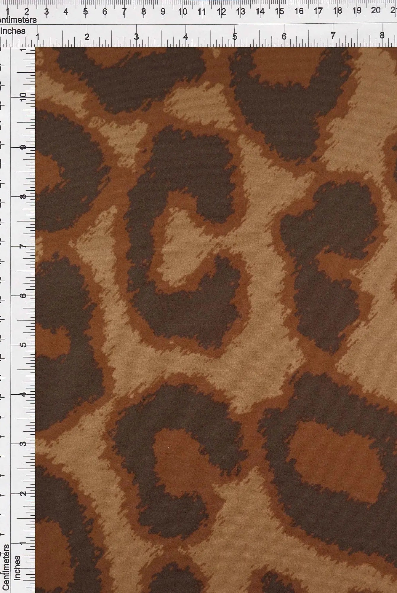 KNT2100-SE90343 RUST ANIMAL BLOUSE BOTTOMS CAMI DRESS DTY BRUSHED KNIT LOUNGEWEAR POLYESTER PRINT RUST SPANDEX STRETCH TOPS