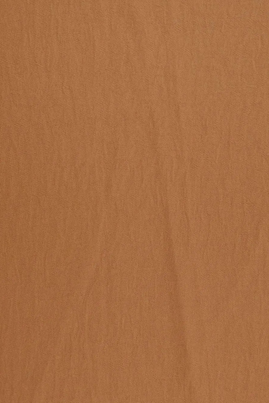 POP4178 CAMEL AIRFLOW BLOUSE BODYSUIT BOTTOMS BROWN CAMI CEY DRESS LOUNGEWEAR NO-PRINT PANTS POLYESTER SKIRTS SOLID SUBLIMATION TOPS WOVEN