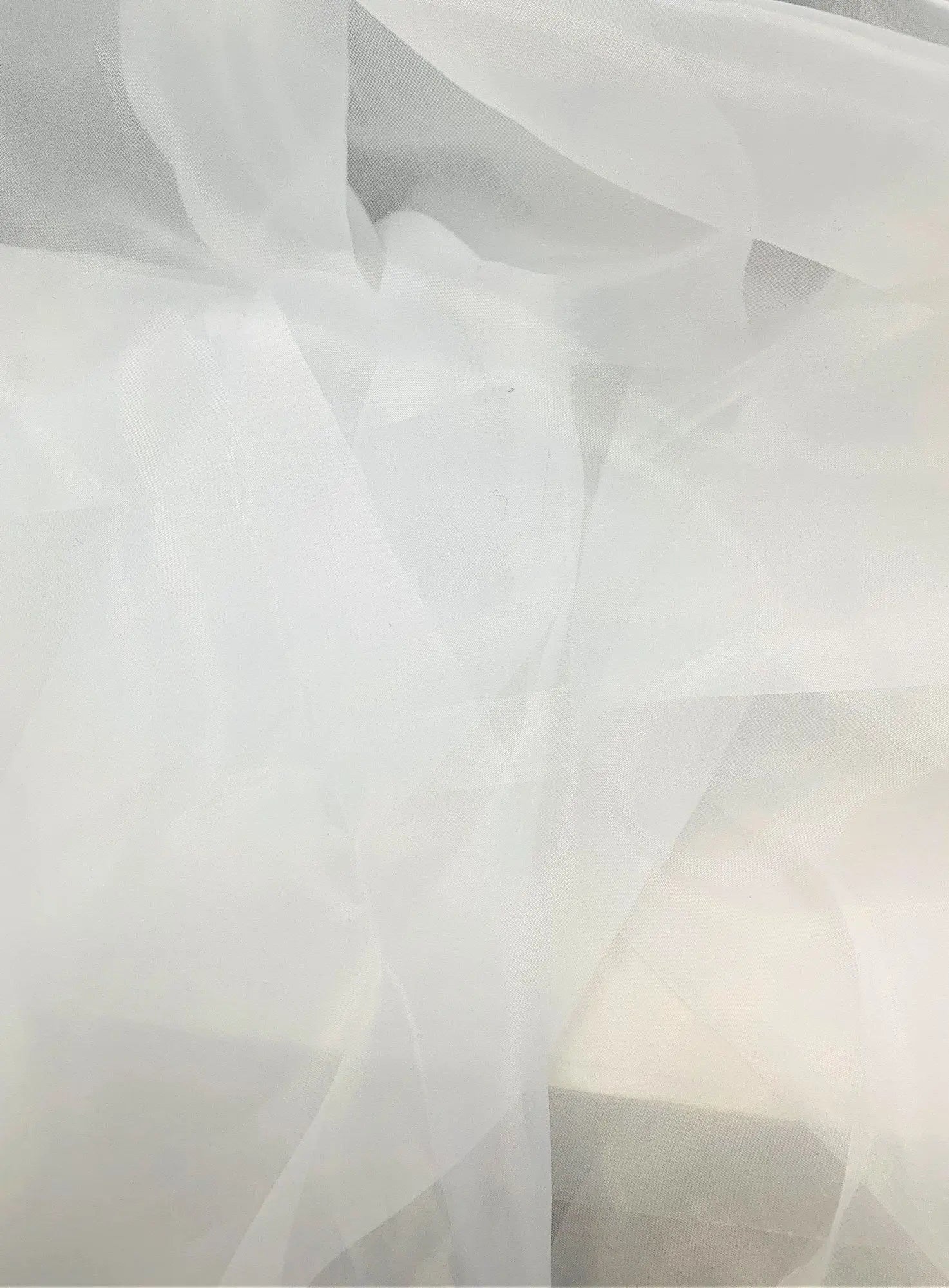 POP4194 SNOW WHITE BLOUSE BODYSUIT CAMI NO-PRINT NYLON ORGANZA POLYESTER SOLID T-SHIRT TOPS TUNICS WOVEN