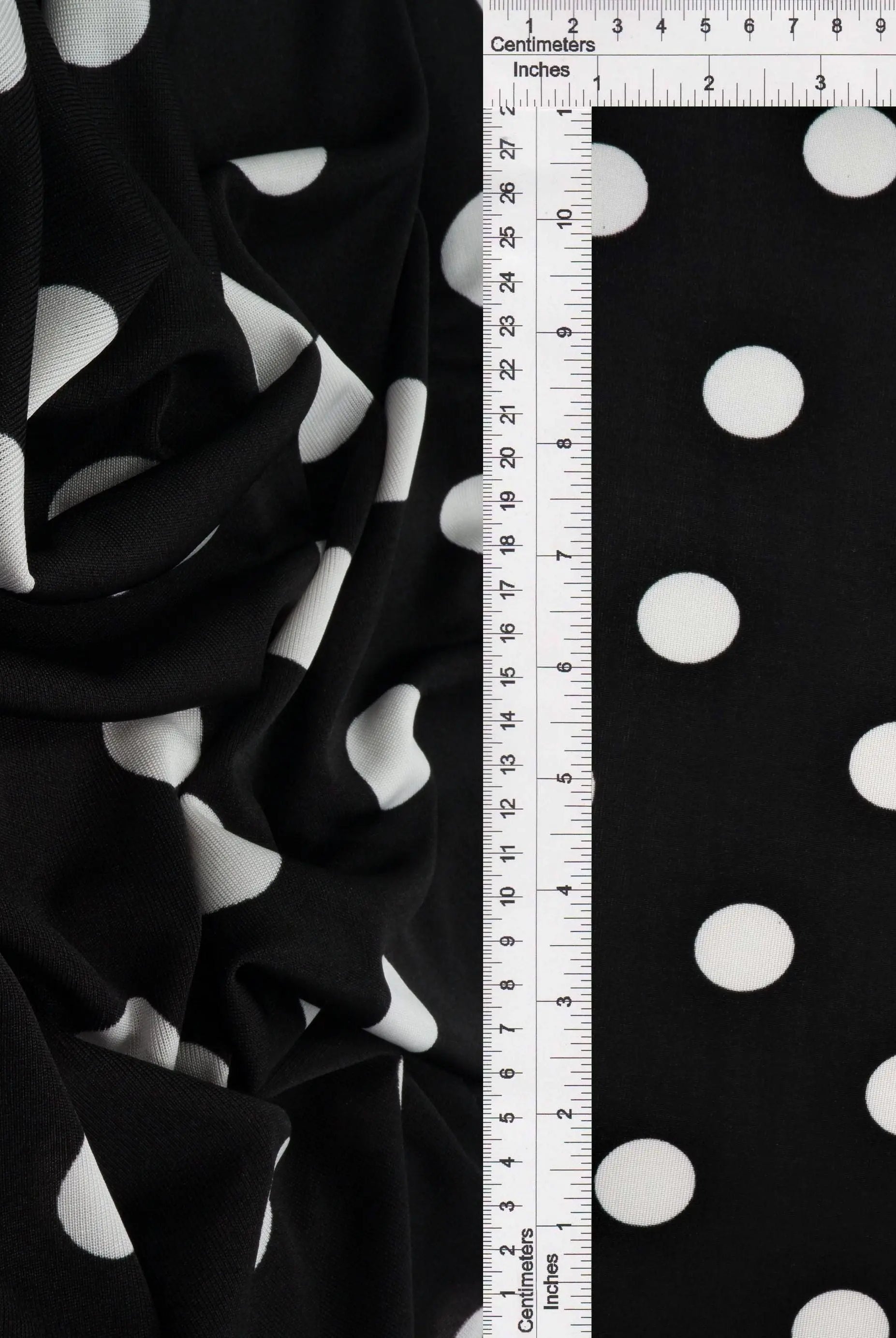 KNT3963-DU1960 BLACK BLACK BLOUSE BOTTOMS CAMI DOT DRESS IVORY KNIT POLYESTER PRINT SPANDEX STRETCH