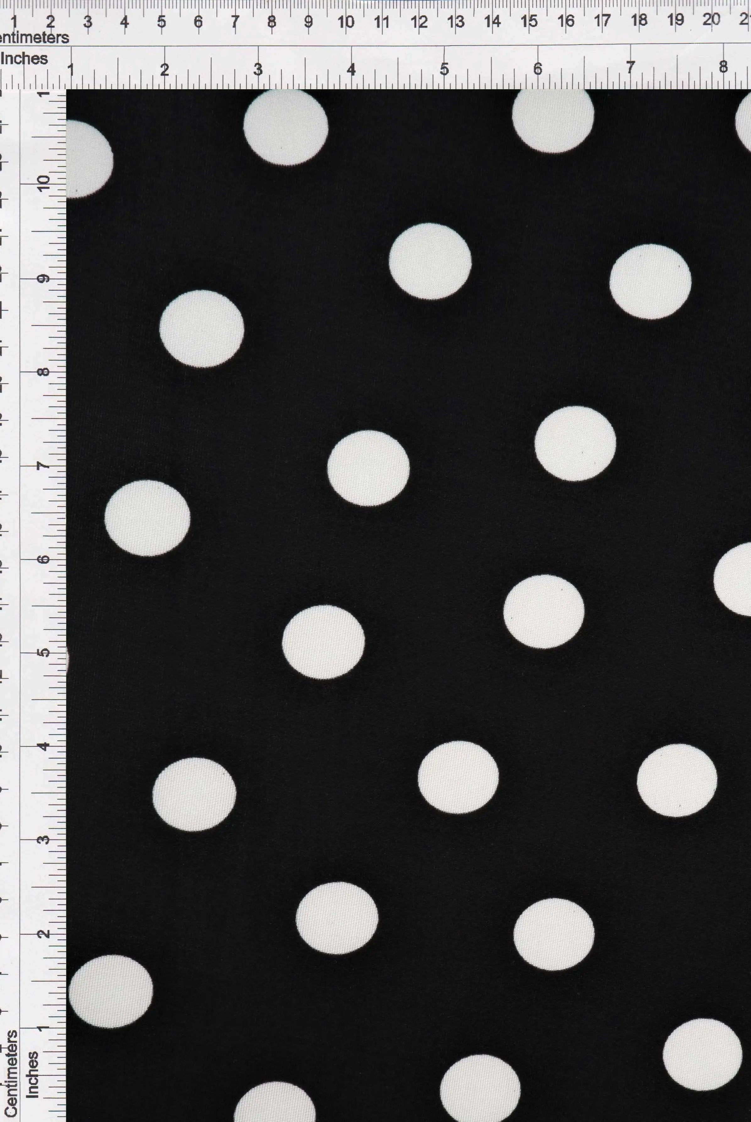 KNT3963-DU1960 BLACK BLACK BLOUSE BOTTOMS CAMI DOT DRESS IVORY KNIT POLYESTER PRINT SPANDEX STRETCH