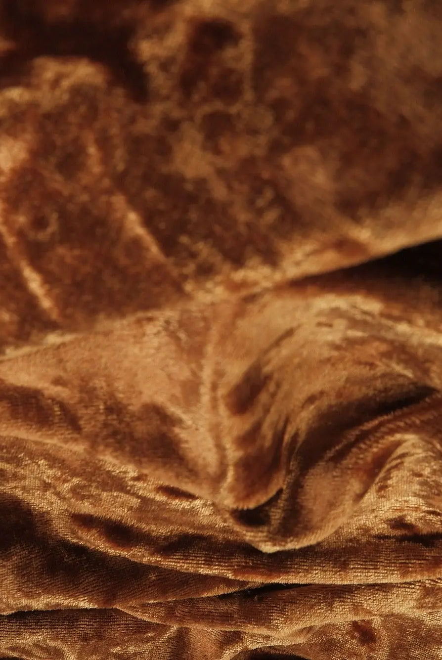 KNT3734 CARAMEL DK BOTTOMS CAMI CRUSHED DRESS KNIT NO-PRINT OUTERWEAR PANTS POLYESTER SKIRTS SOLID SPANDEX TOPS TUNICS VELVET