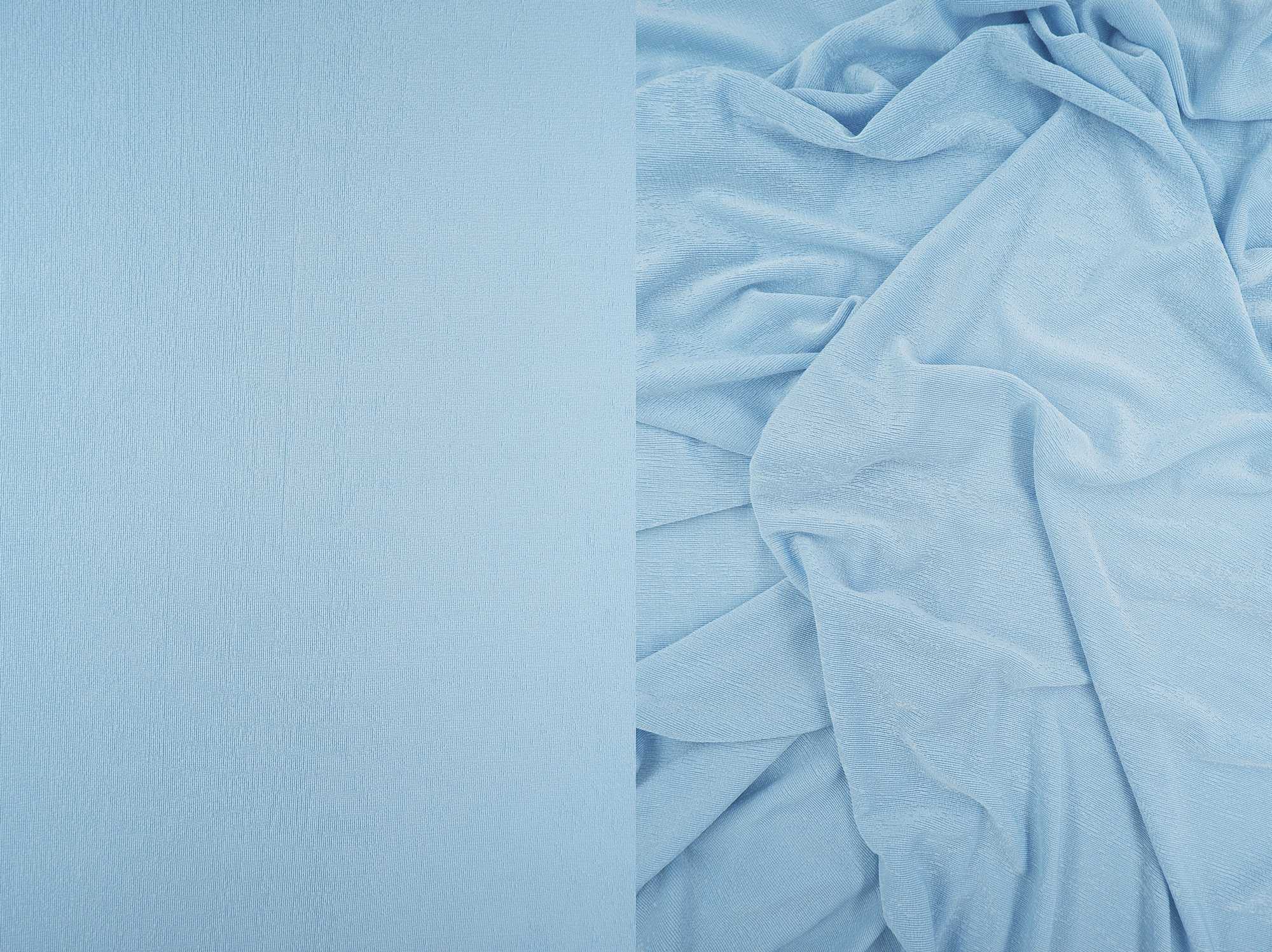 KNT3963 BLUE BABY BLUE BODYSUIT BOTTOMS CAMI DRESS KNIT LOUNGEWEAR NO-PRINT PANTS POLYESTER RIBBED 1X1 SLINKY SOLID SPANDEX STRETCH T-SHIRT TOPS TUNICS