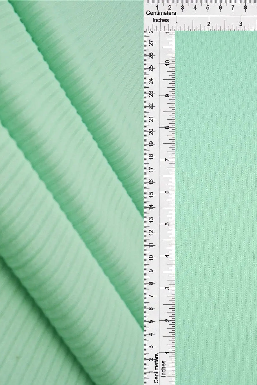 KNT4151 MINT GREEN BODYSUIT DRESS GREEN KNIT LOUNGEWEAR NO-PRINT POLYESTER RIB 4X2 SOLID-B SPANDEX STRETCH TOPS YUMMY