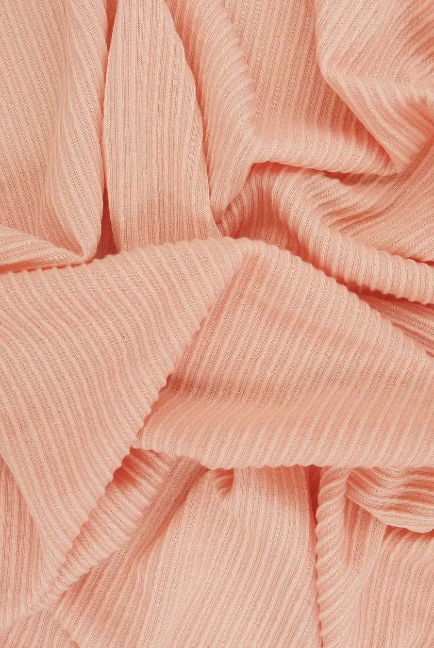 KNT4204 PEACH BIKER SHORTS BODYSUIT BOTTOMS DOUBLE KNIT DRESS NO-PRINT PANTS PEACH POLYESTER RAYON RIB SKIRTS SOLID SPANDEX STRETCH TOPS TUNICS URBAN