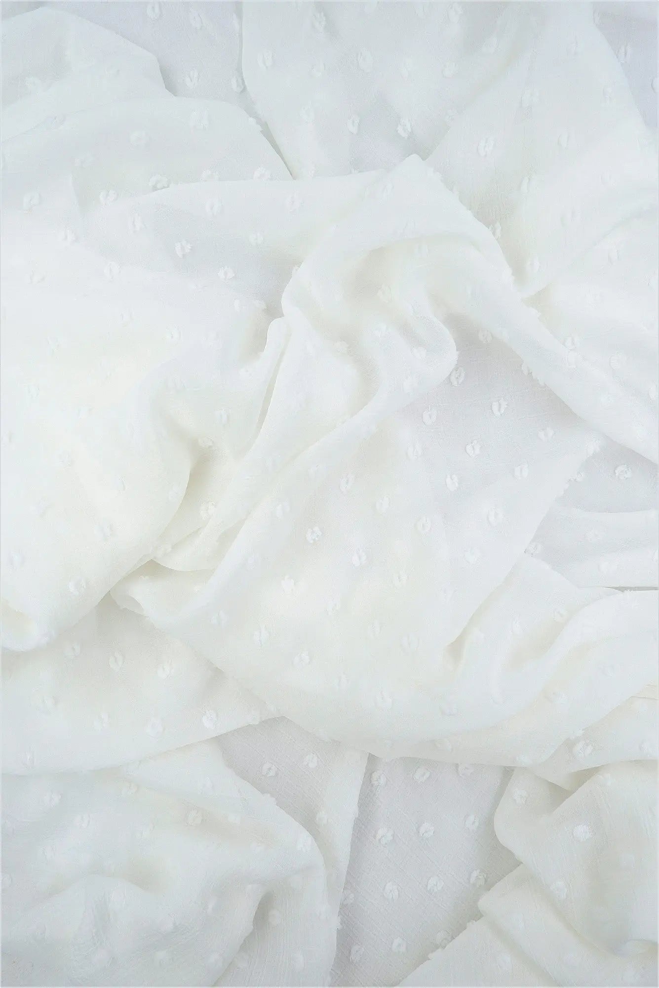 HIMLT-4220 IVORY BLOUSE BODYSUIT BOTTOMS CAMI CREAM DRESS HI-MULTI IVORY NO-PRINT NON STRETCH PANTS POLYESTER SKIRTS SOLID SWISS DOT TOPS WHITE WOVEN