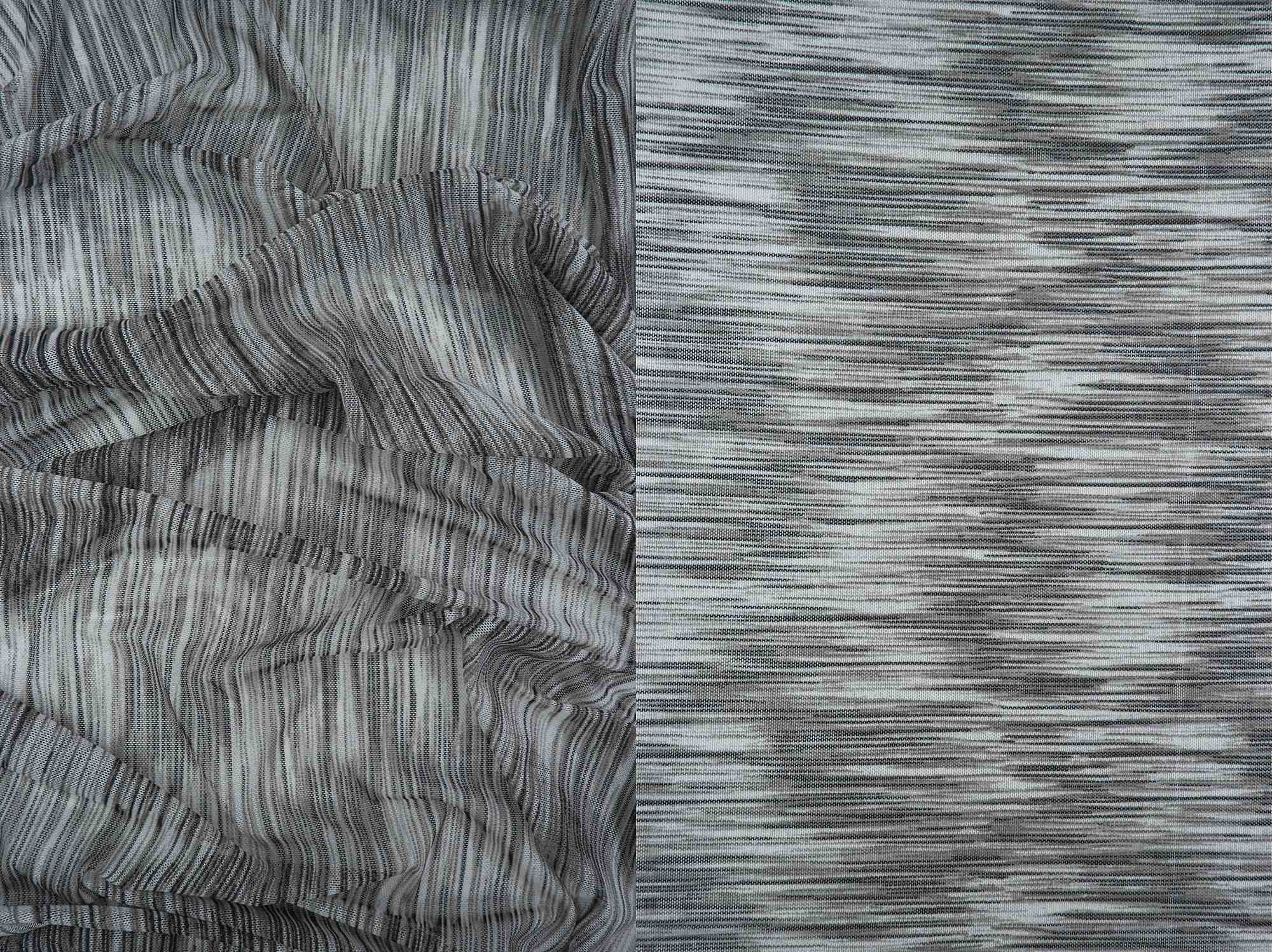 MESH-Q10907 CHARCOAL/GREY BLACK BLOUSE BODYSUIT CAMI FLOCKING GREY LOUNGEWEAR MARLED MELANGE MESH MISSONI POLYESTER PRINT SILVER SPACE DYE SPANDEX STRETCH TOPS TUNICS WHITE