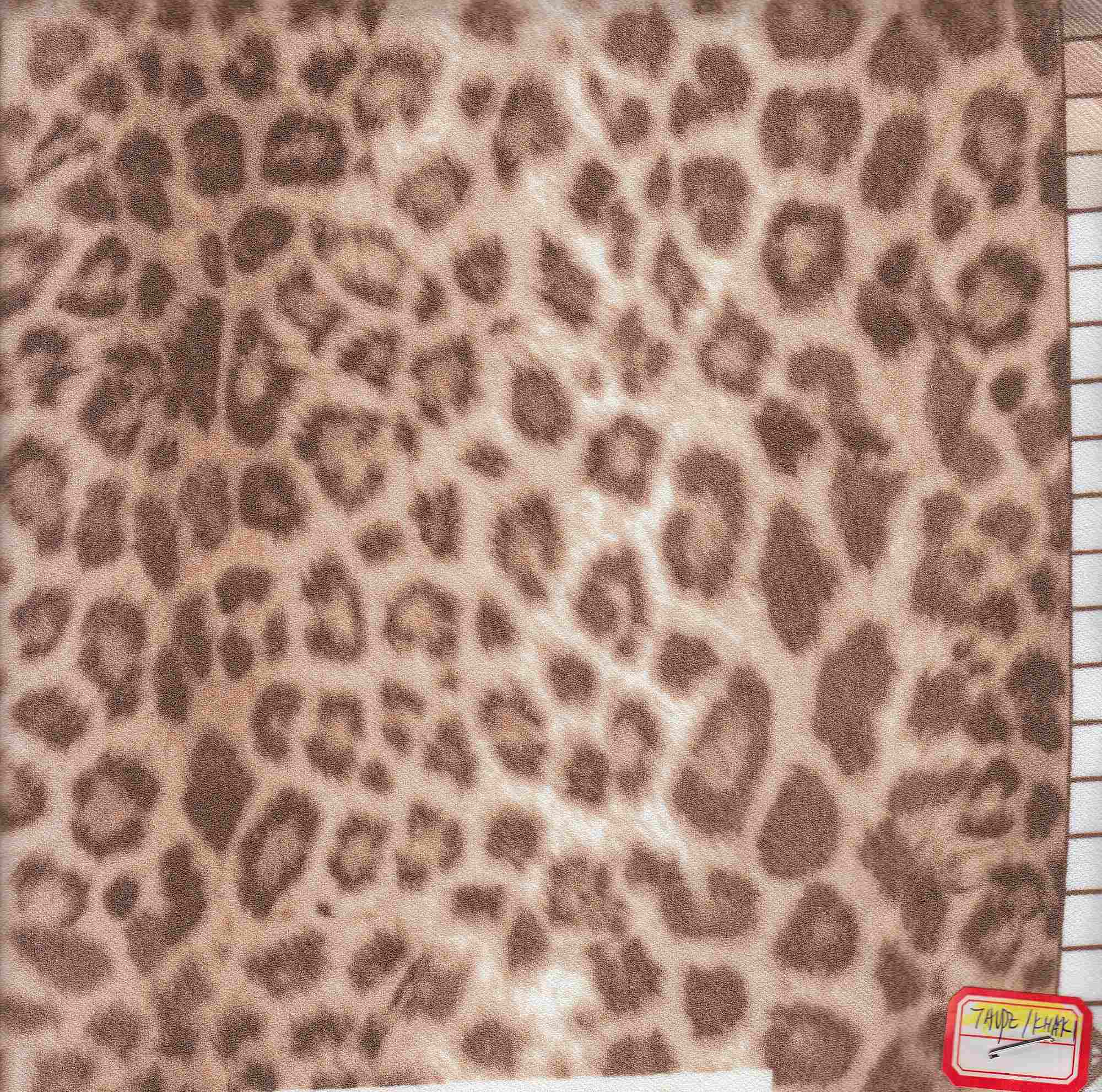 KNT3971-SE41227 TAUPE/KHAKI ANIMAL BLACK BLOUSE BROWN CHEETAH CREPE DRESS GOLD GREY KNIT LEOPARD POLYESTER PRINT SILVER SKIRTS SPANDEX STRETCH TECHNO TOPS WHITE