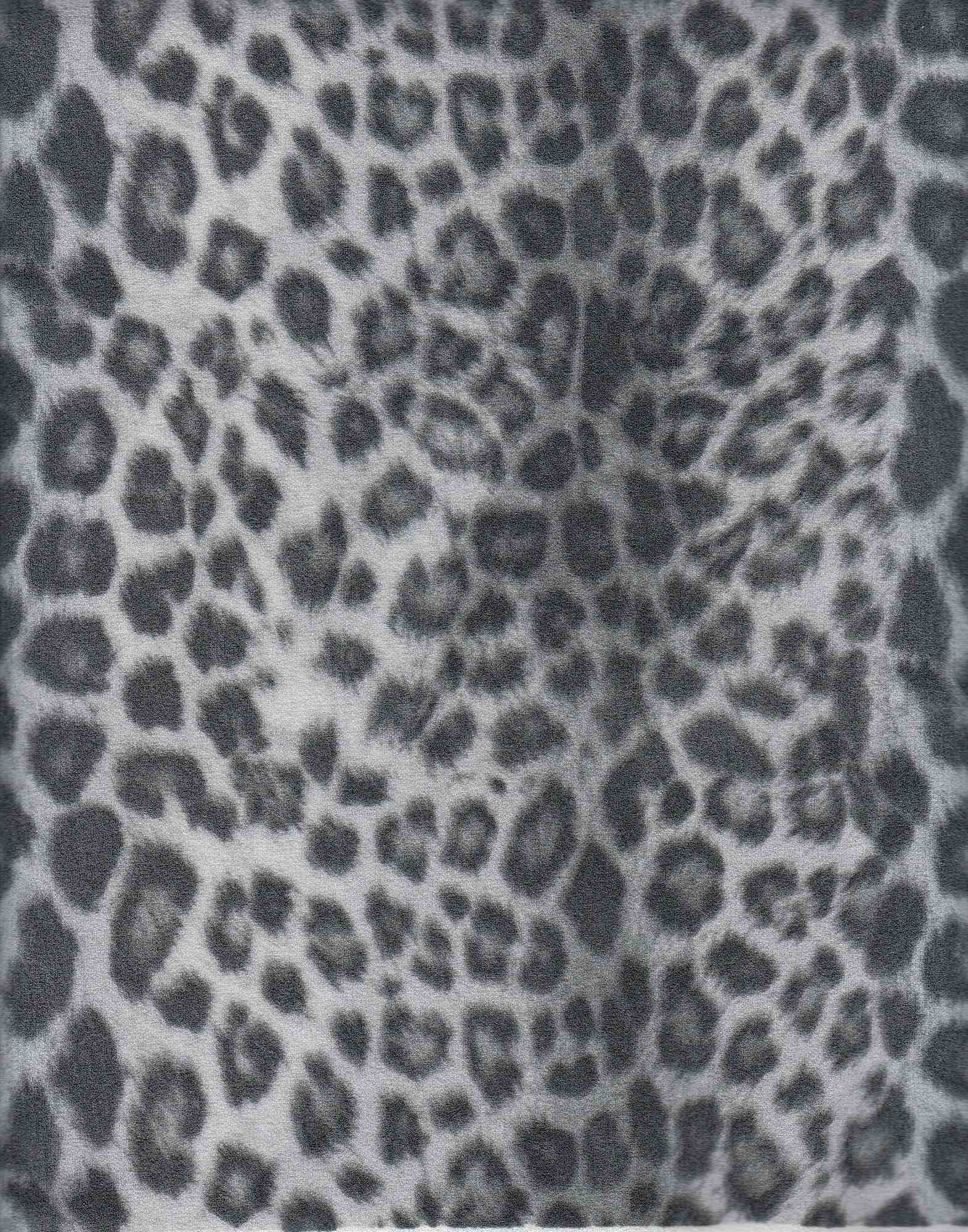 KNT3971-SE41227 GREY/CHARCOAL ANIMAL BLOUSE CHEETAH CREPE DRESS KNIT LEOPARD POLYESTER PRINT SKIRTS SPANDEX STRETCH TECHNO TOPS
