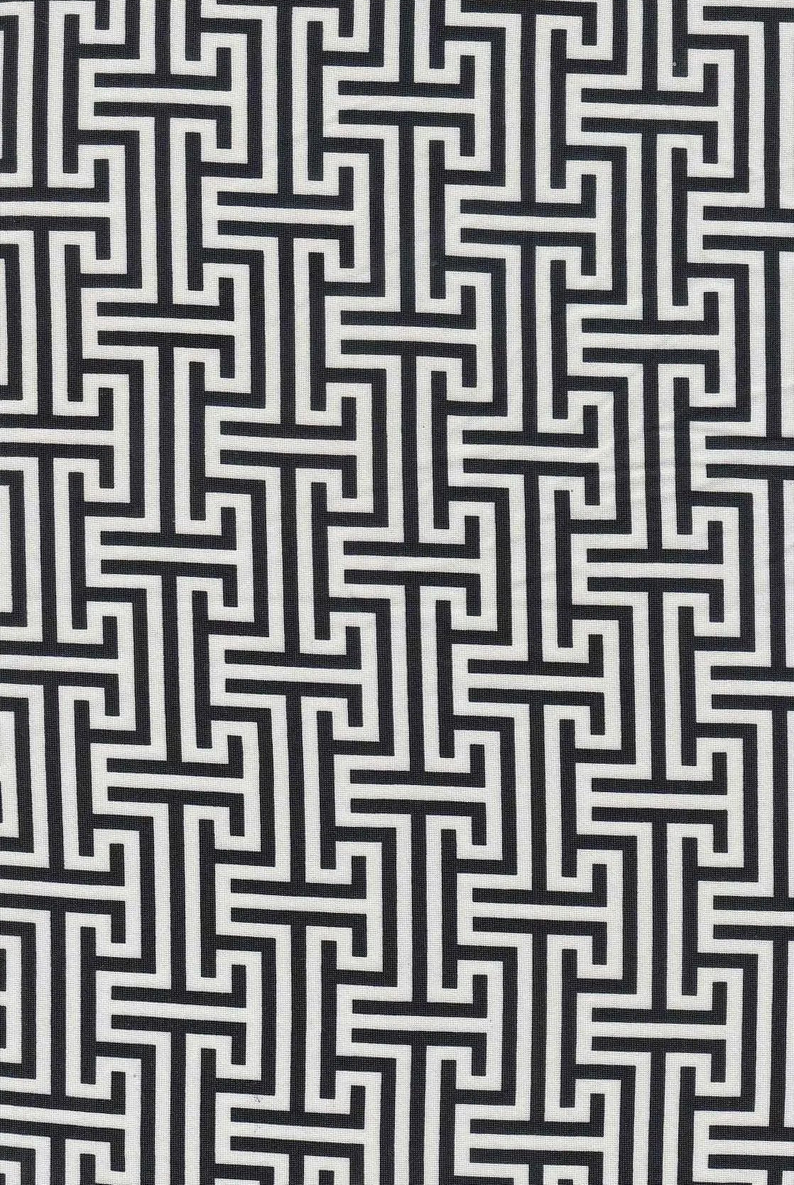 KNT1389-Q10822 BLACK/WHITE ACTIVEWEAR BIKER SHORTS BODYSUIT BOTTOMS CAMI DRESS DTY GREEK KNIT LOUNGEWEAR PANTS POLYESTER PRINT RETRO SKIRTS SPANDEX STRETCH T-SHIRT TOPS TUNICS